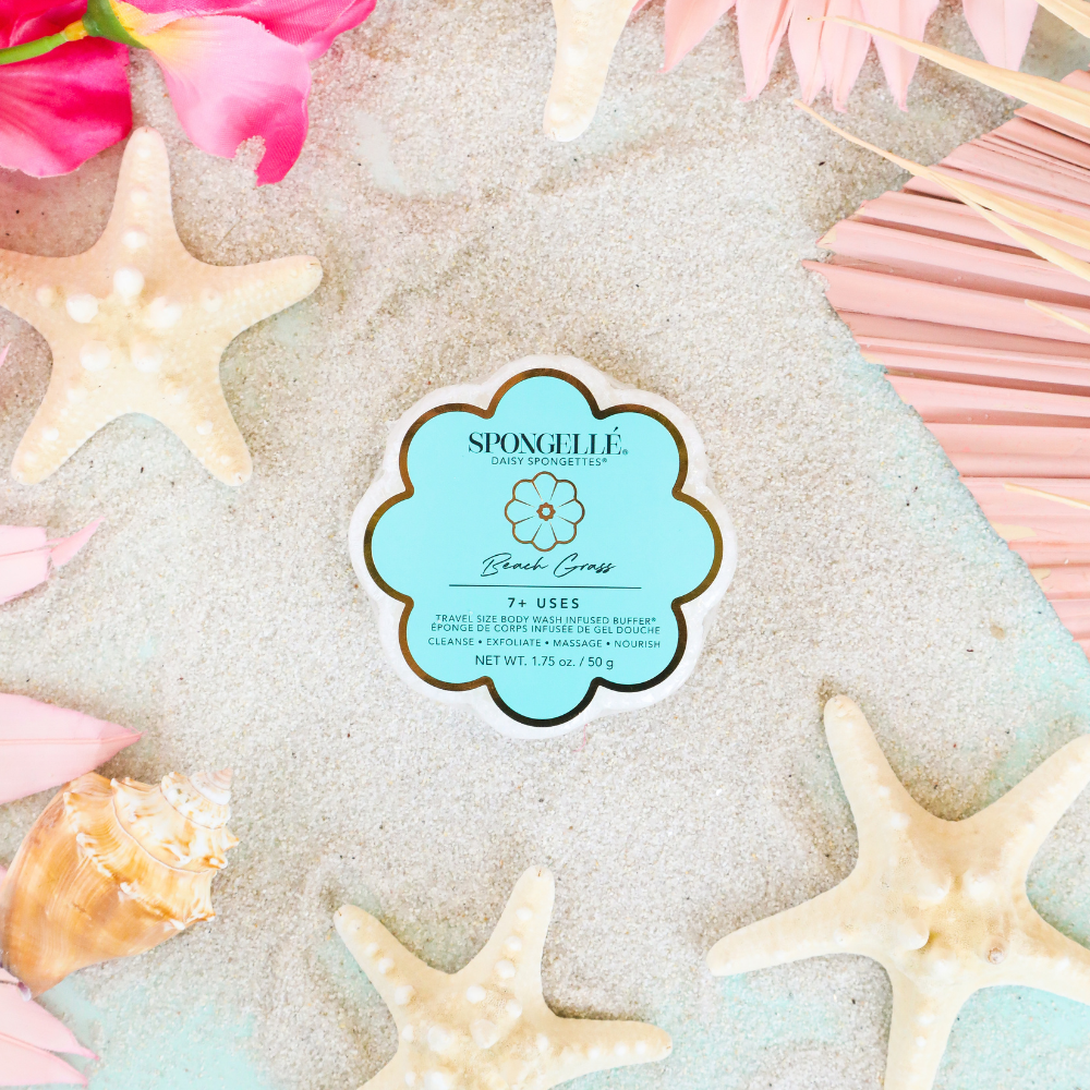Beach Grass Daisy Spongette  | Soap Sponge | Soap Buffer