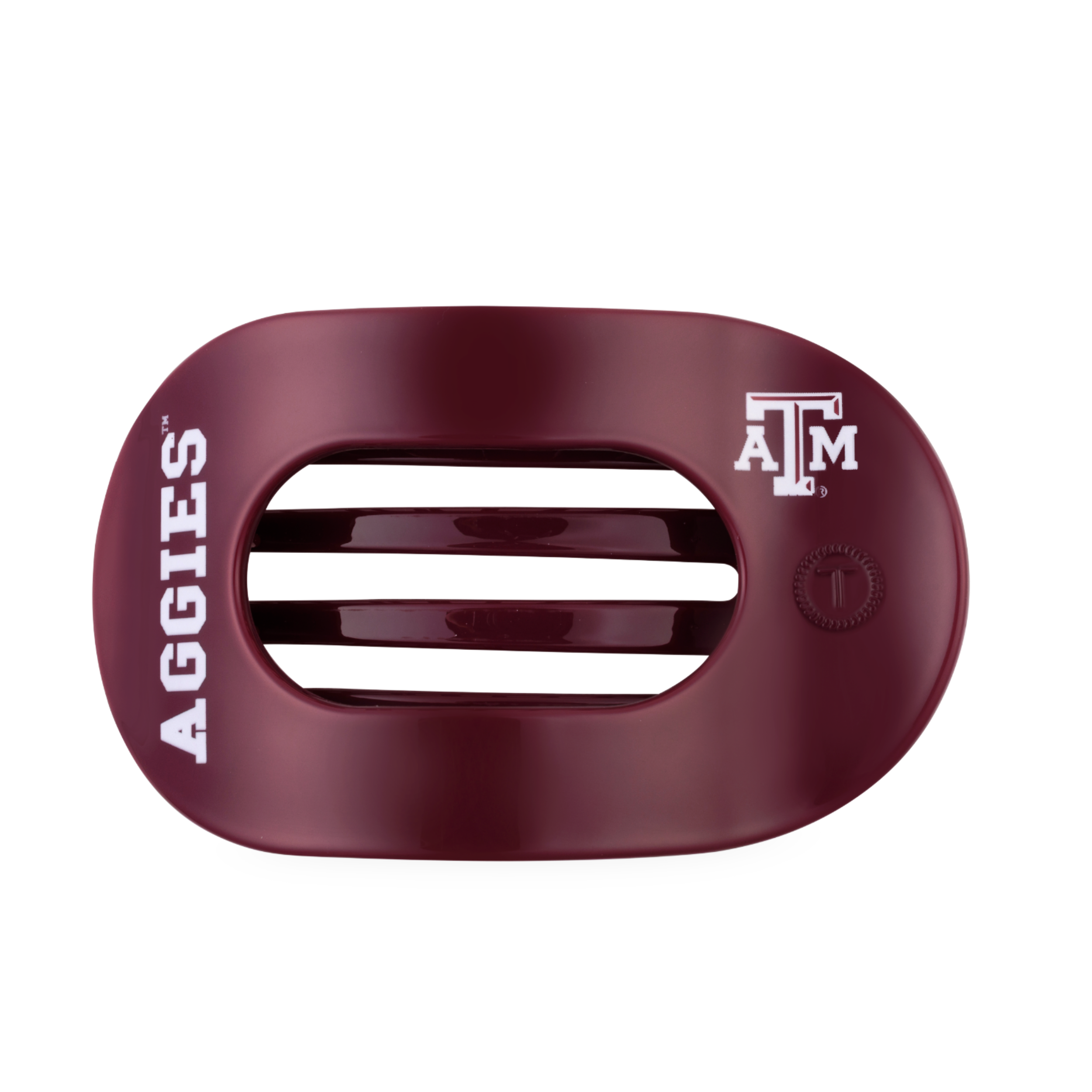 Gig' Em! | Large | Flat Round Hair Clip