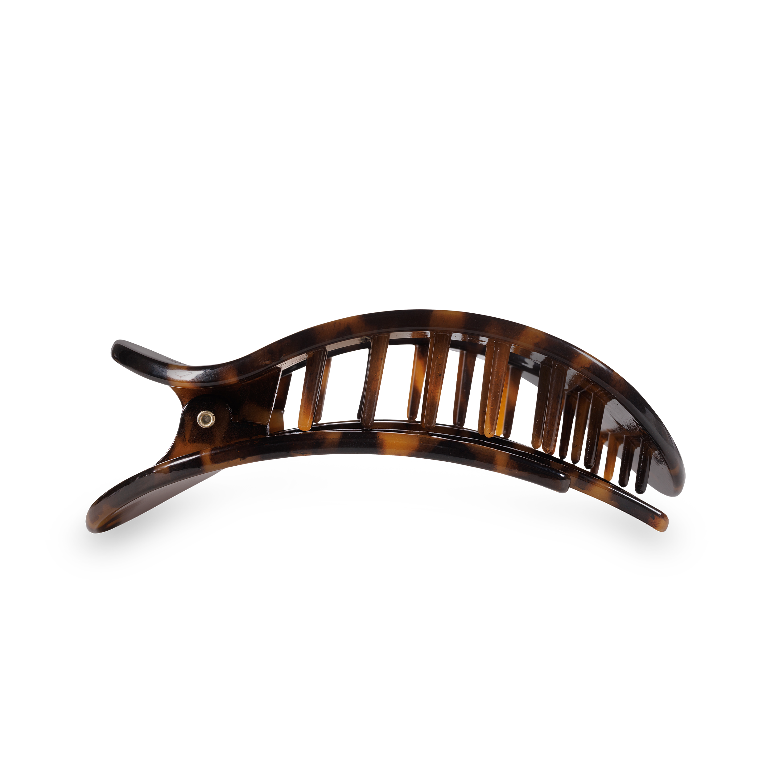 Round Flat Hair Clip | Medium | Tortoise