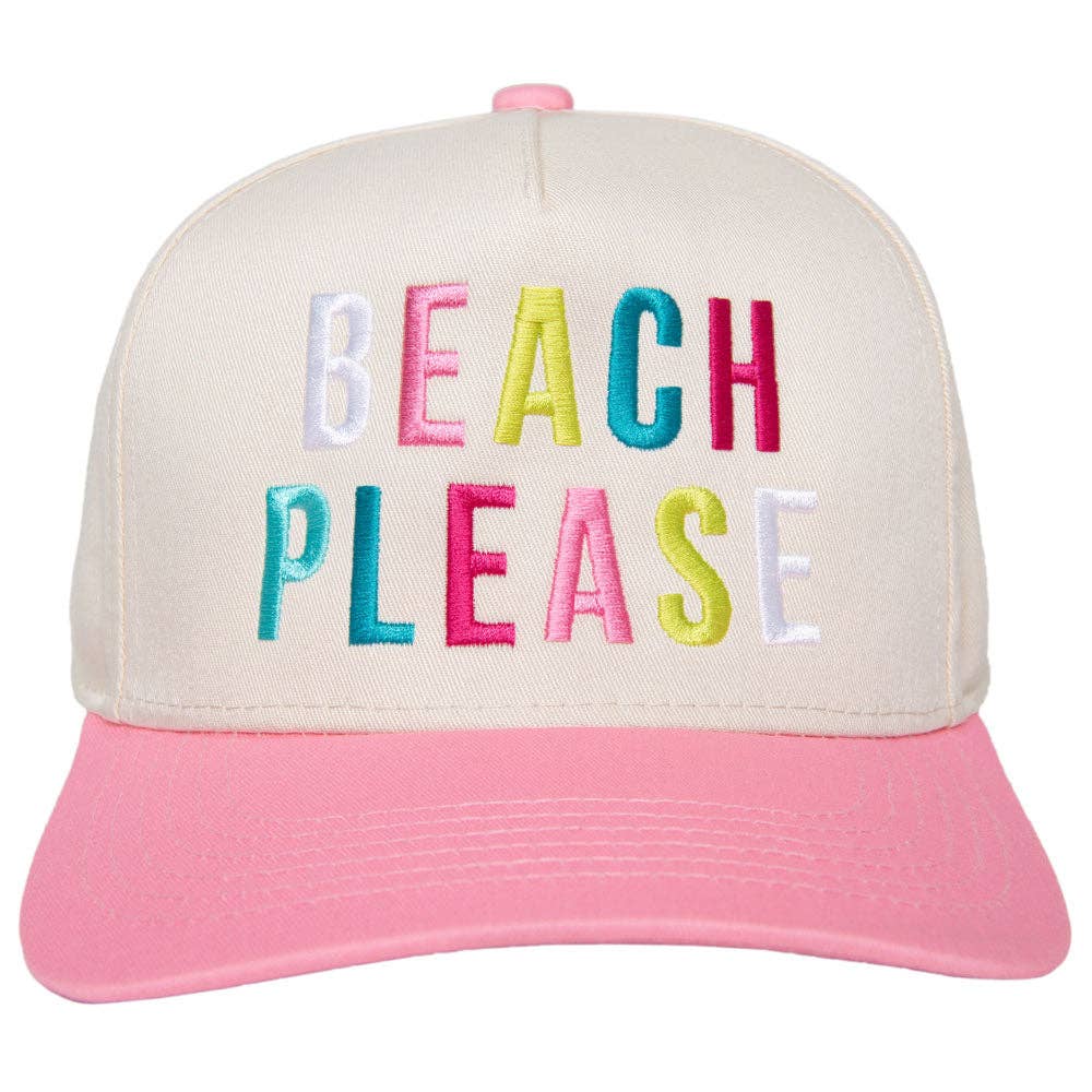 BEACH PLEASE Two-Toned Hat