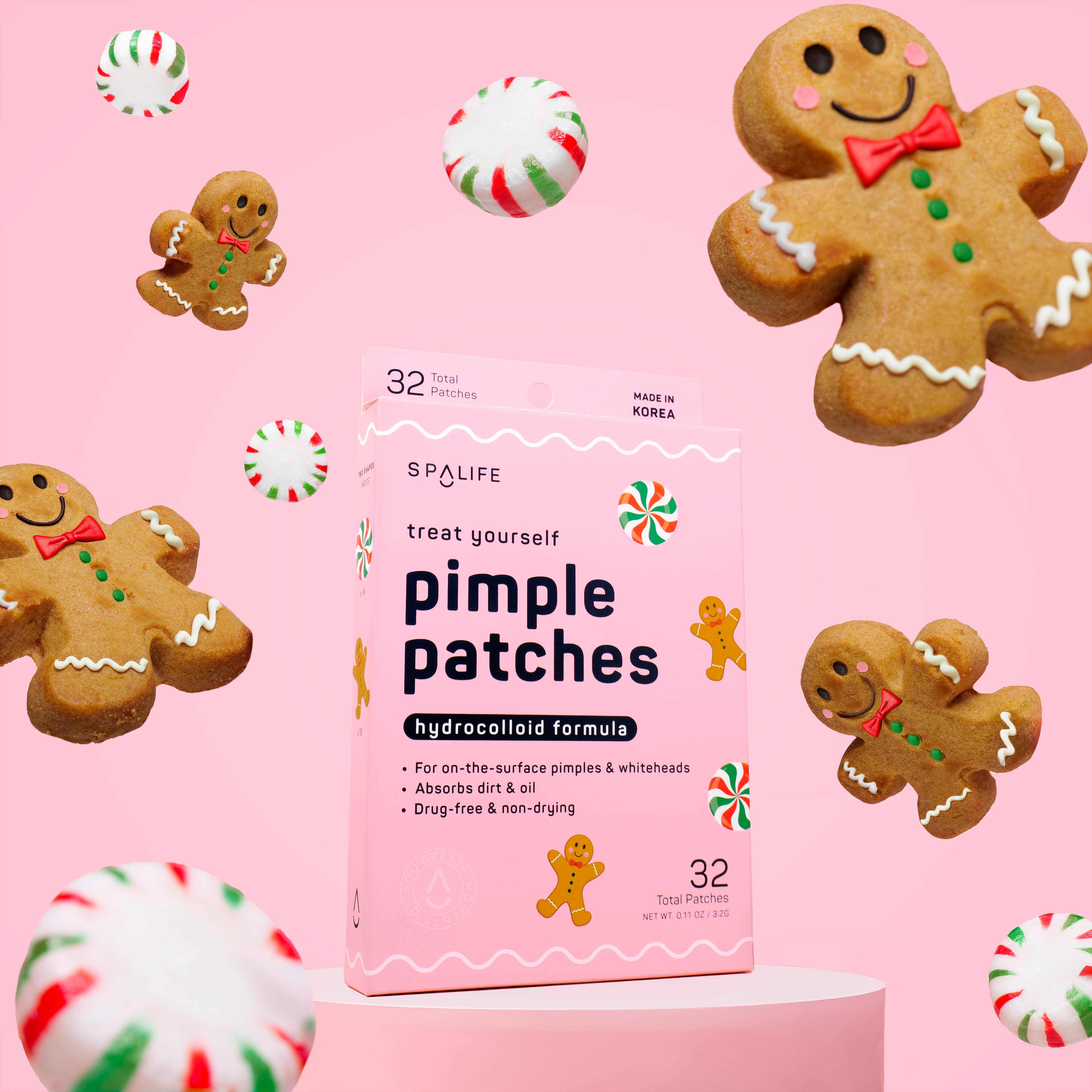Christmas Holiday Treats Hydrocolloid Pimple Patches - 72 ct