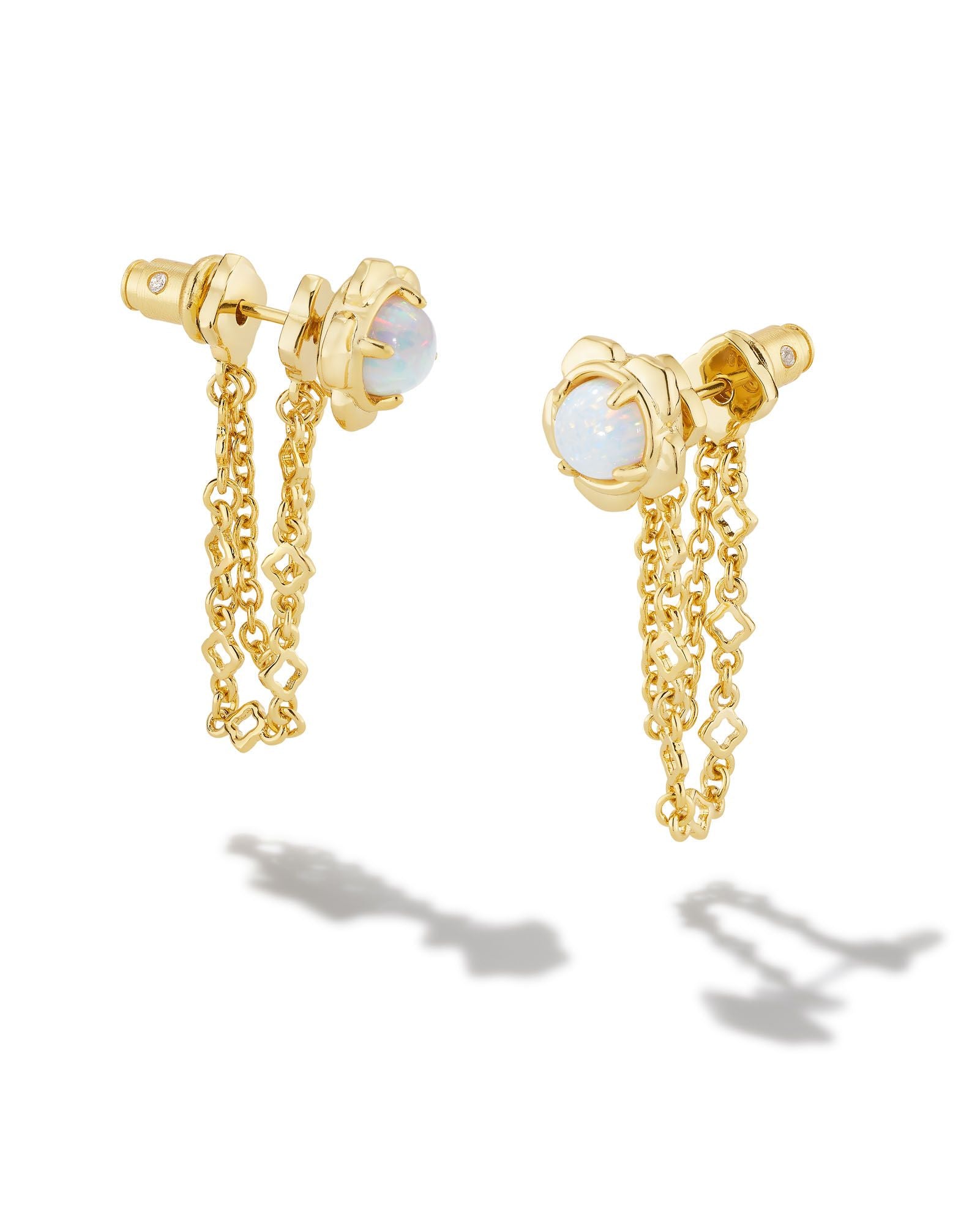 Susie Ear Jacket in Gold Bright White Opal