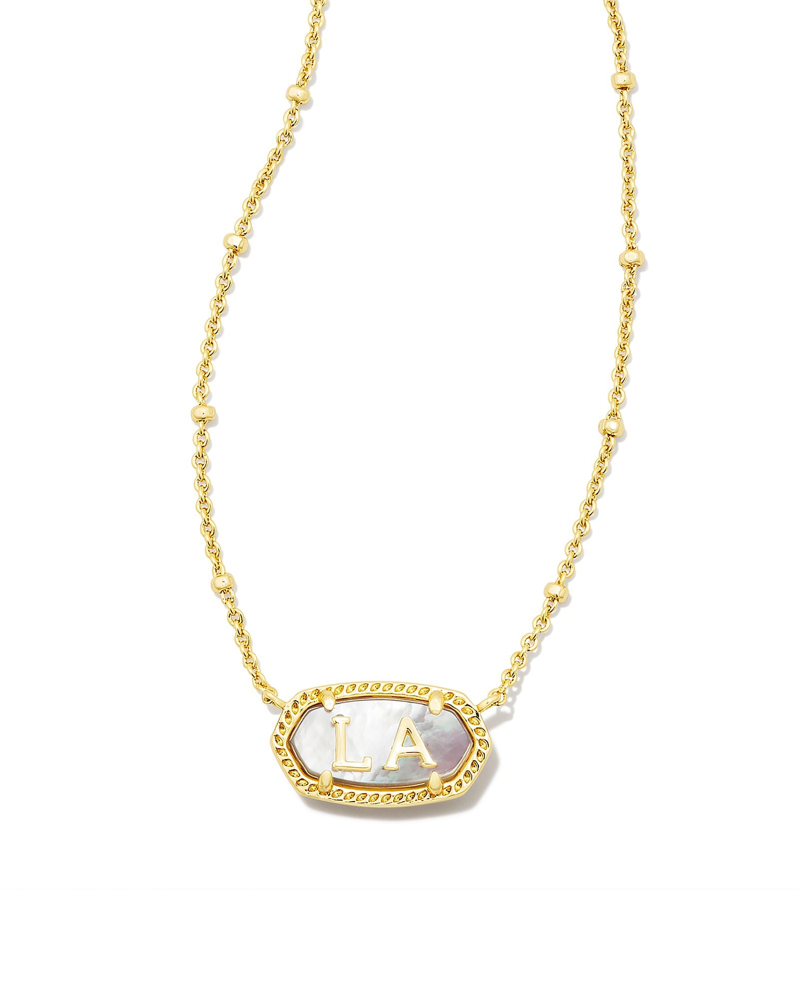 Elisa Louisiana Necklace Gold Ivory Mother of Pearl