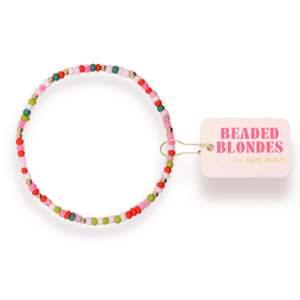 Candy Cane Lane Sprinkle Bracelet (Kids Size) (Copy)