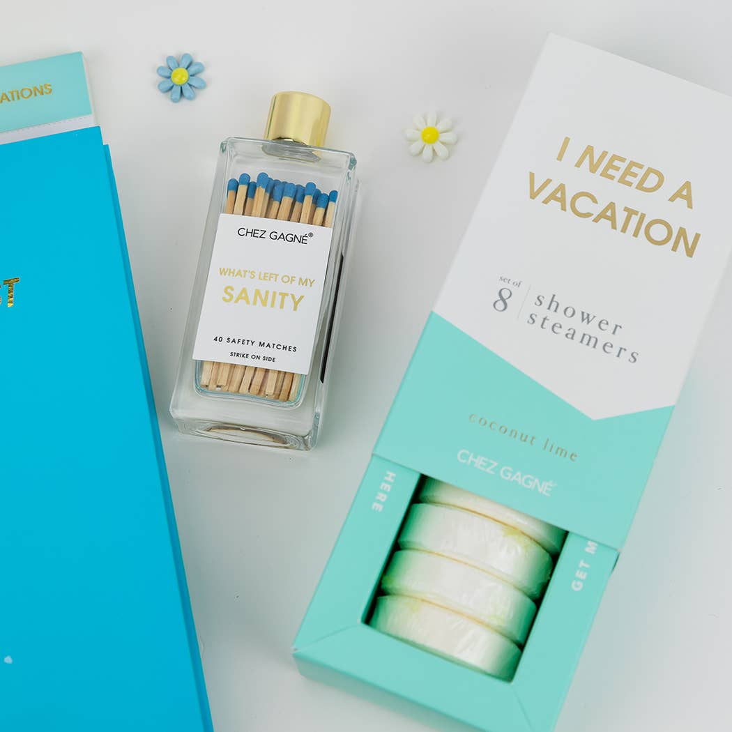 I Need a Vacation Shower Shower Steamers - Coconut Lime - Set of 8 Tabs