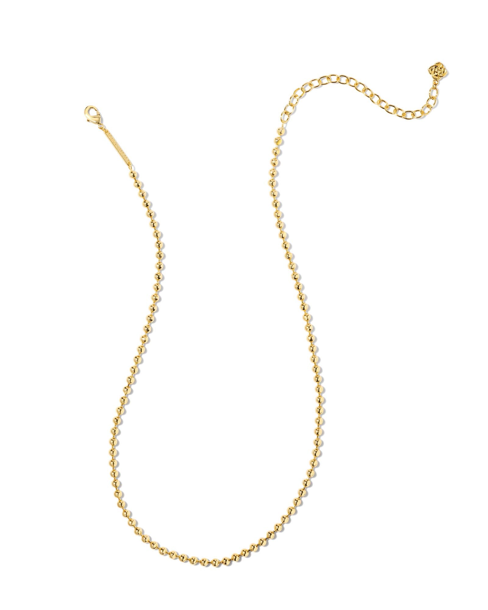 Oliver Chain Necklace in Gold Metal