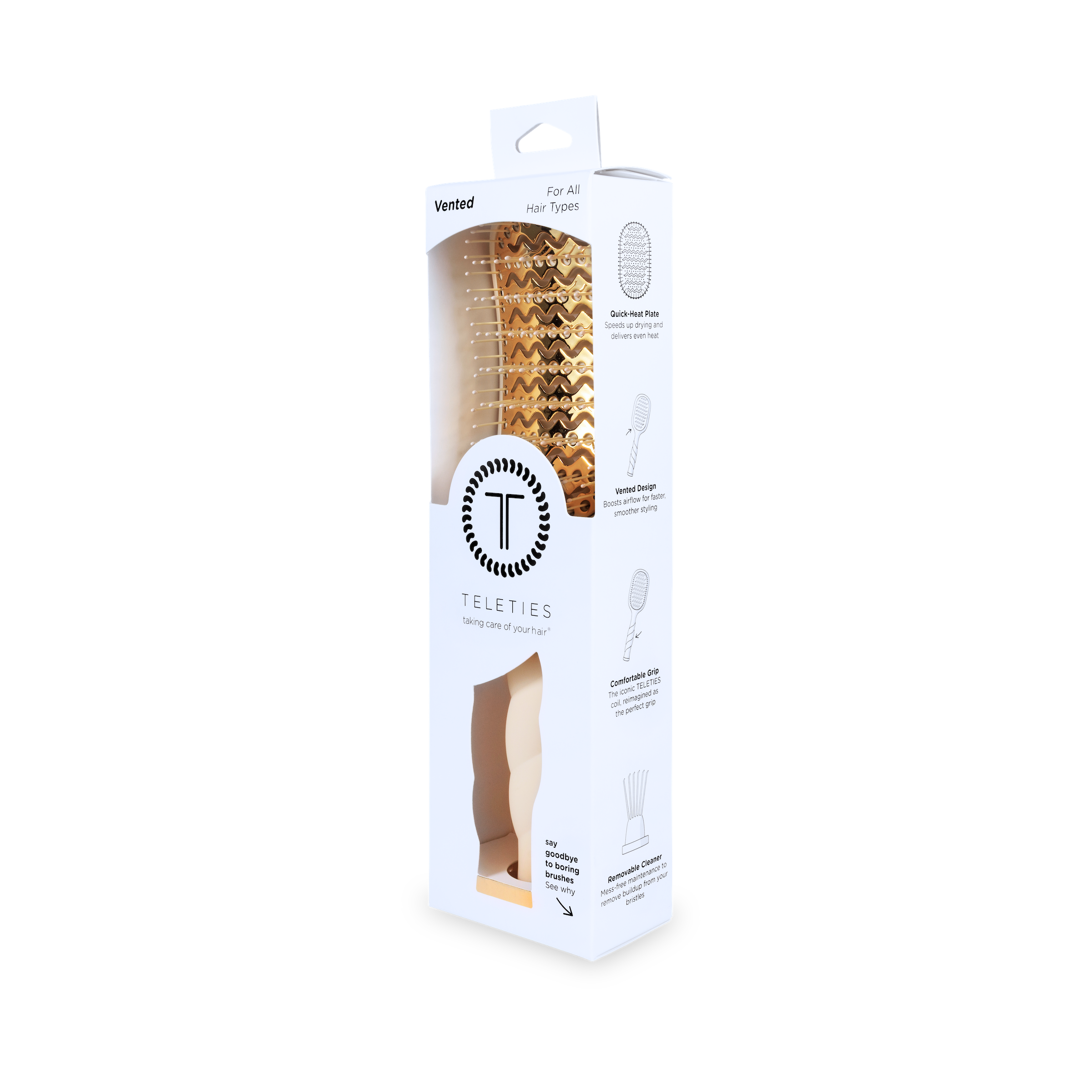Vented Hair Brush | Tan