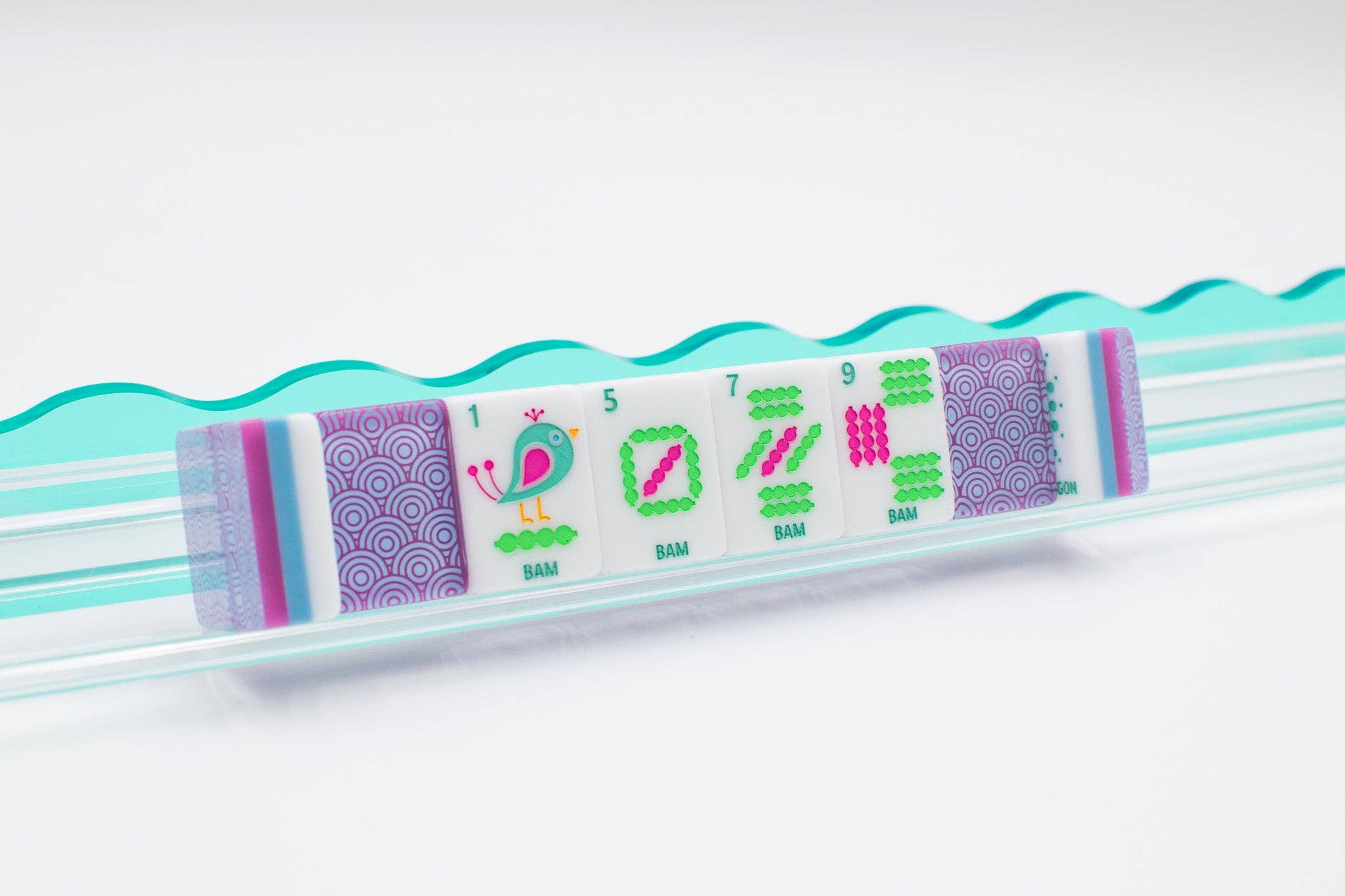 Crystal Confetti Purple | Mahjong Tiles