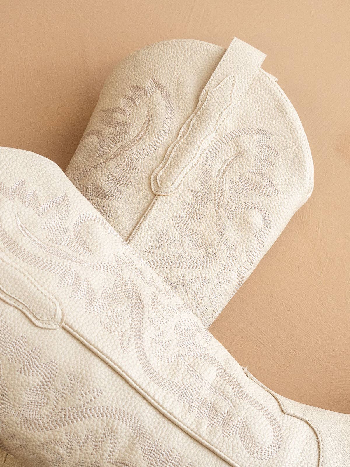 The Amaya Ivory Classic Western Boot