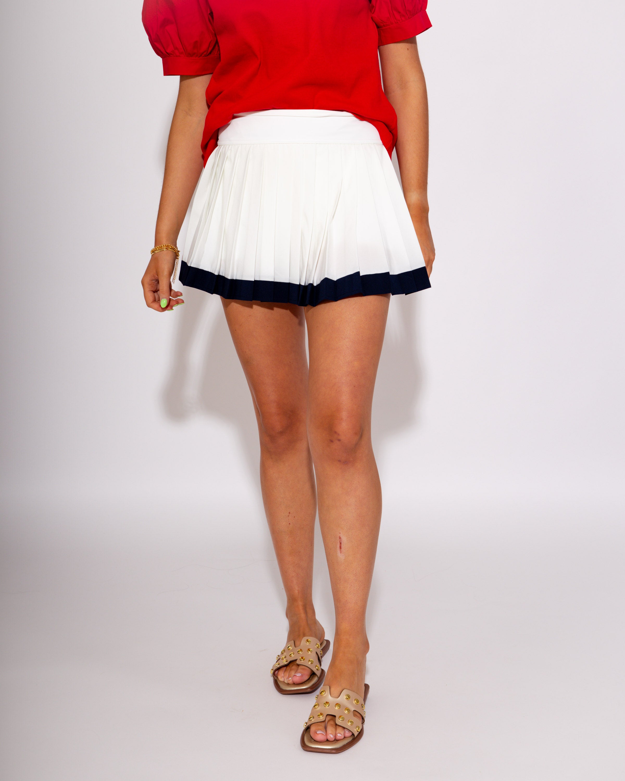 The Courtside Pleat Two Tone Skort