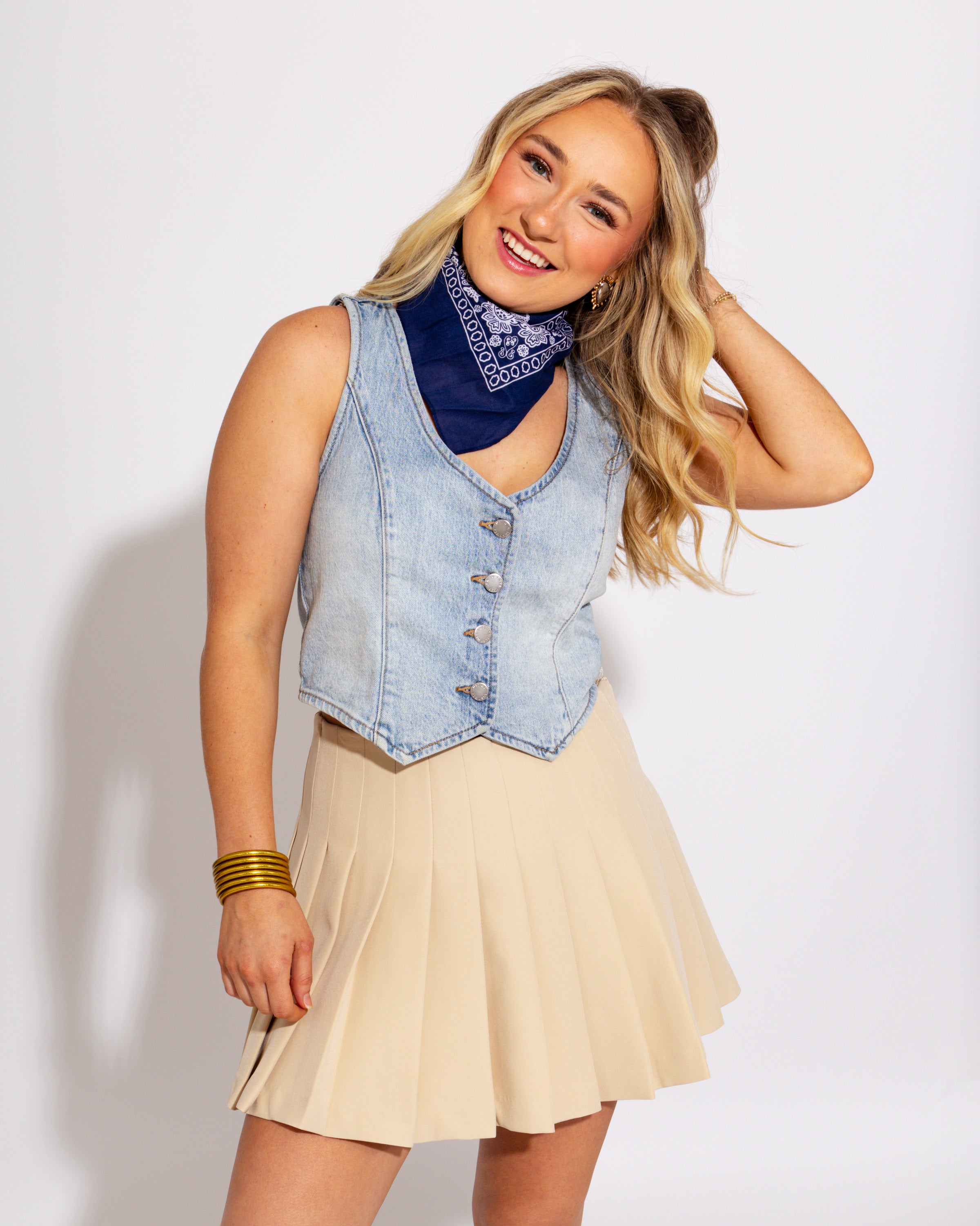 Game Day Essential Classic Denim Vest