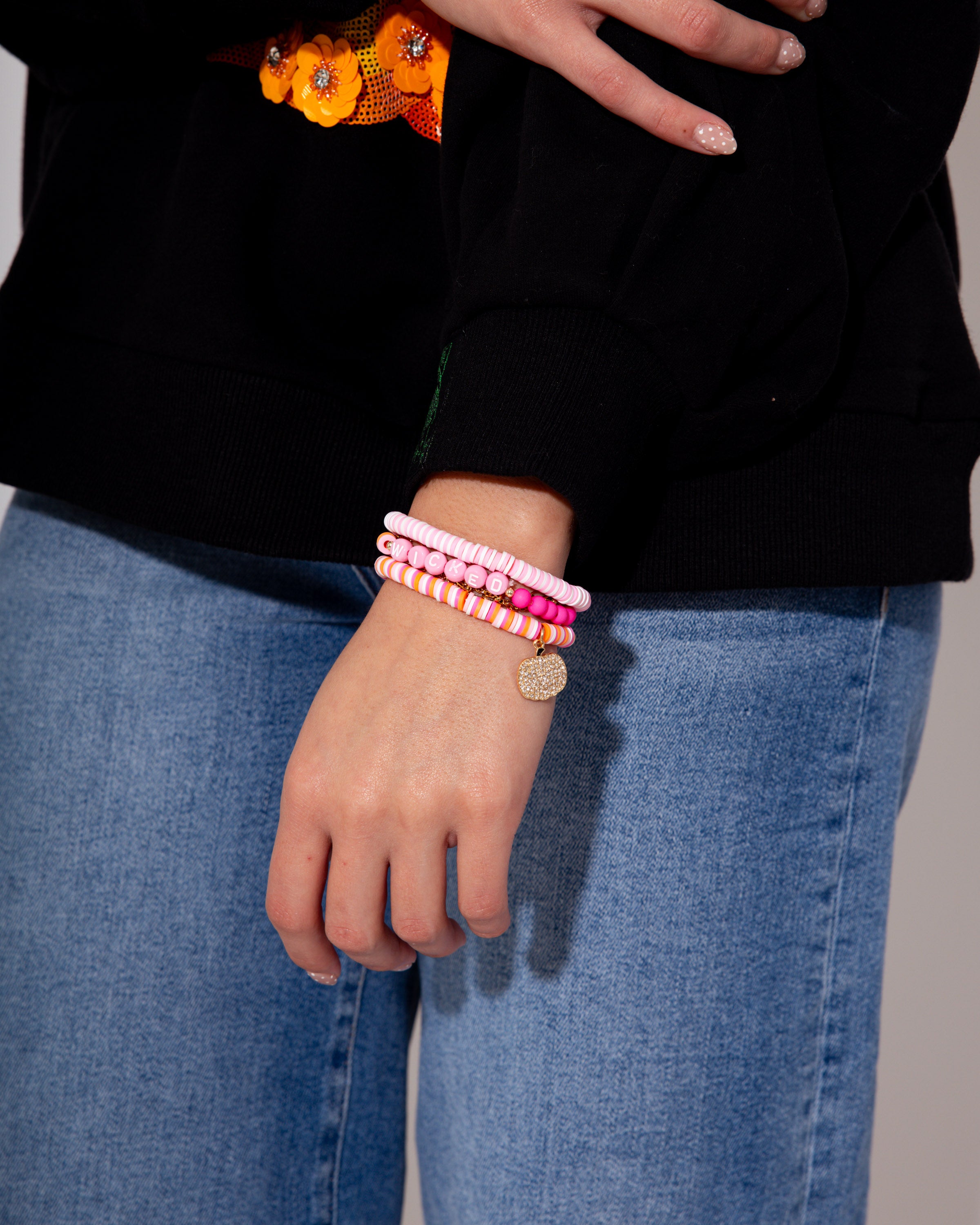 Halloween Pumpkin Bracelet Set