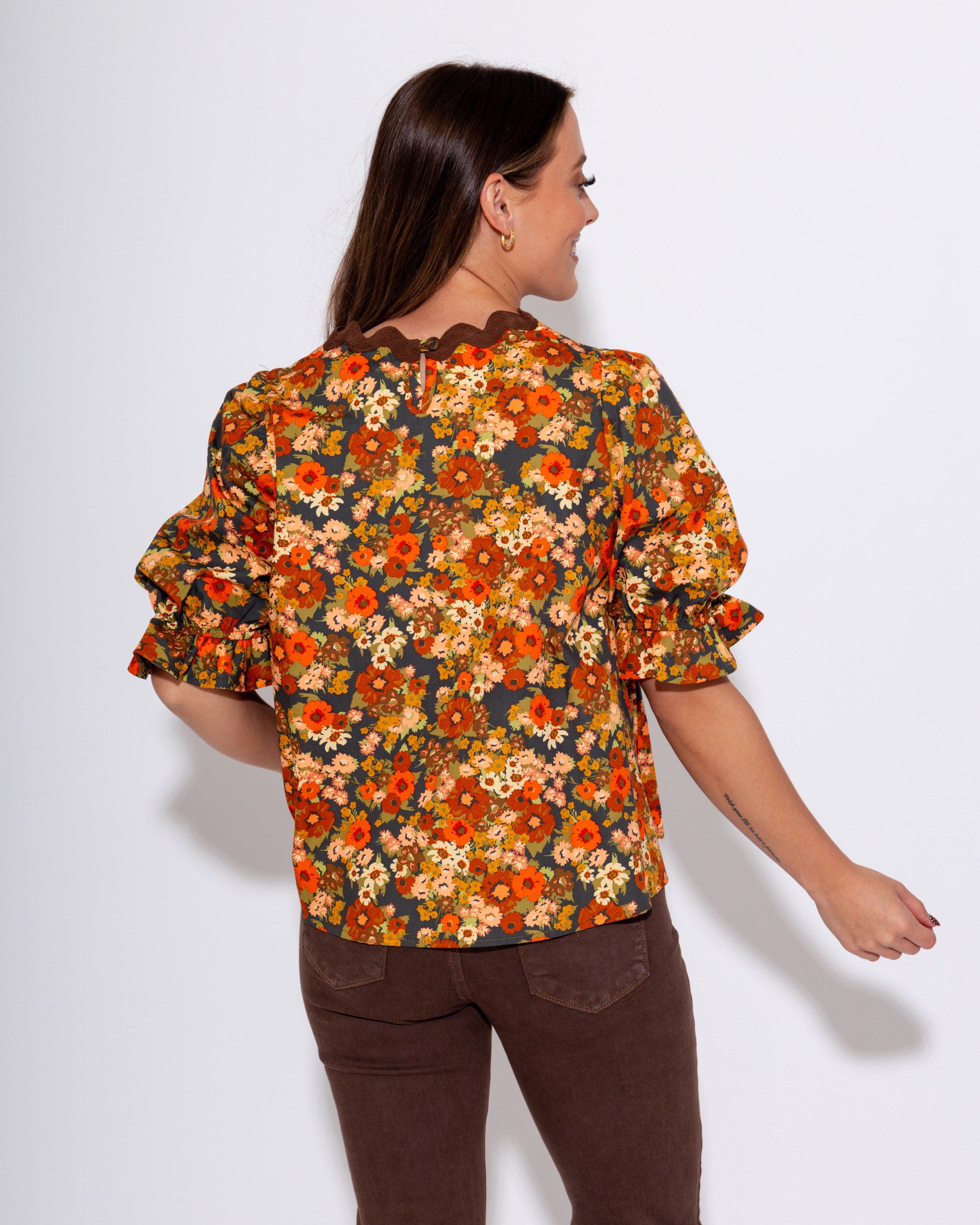 Ivy Jane | Autumn Bloom Peplum Top