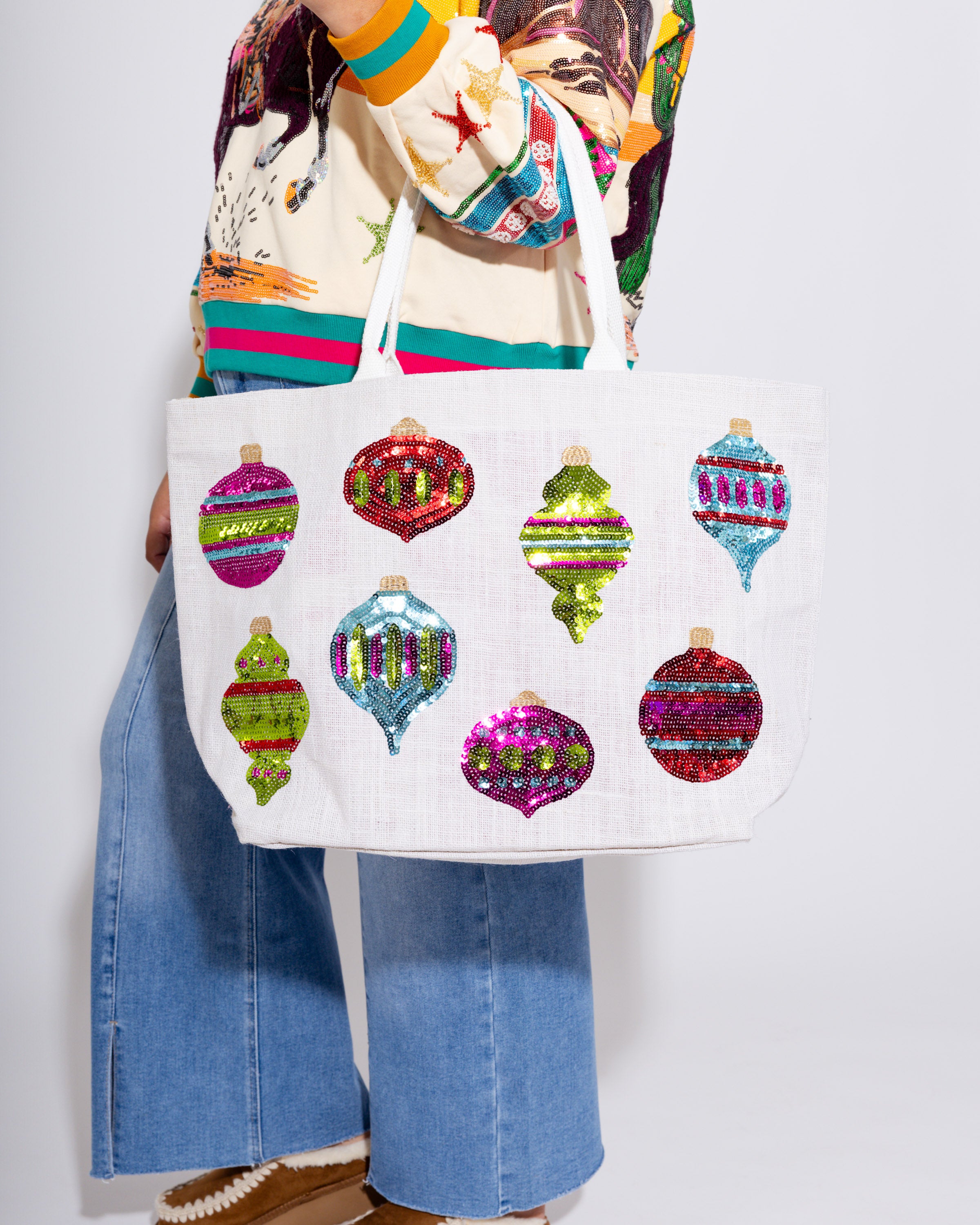 Ornaments Holiday Sparkle Tote