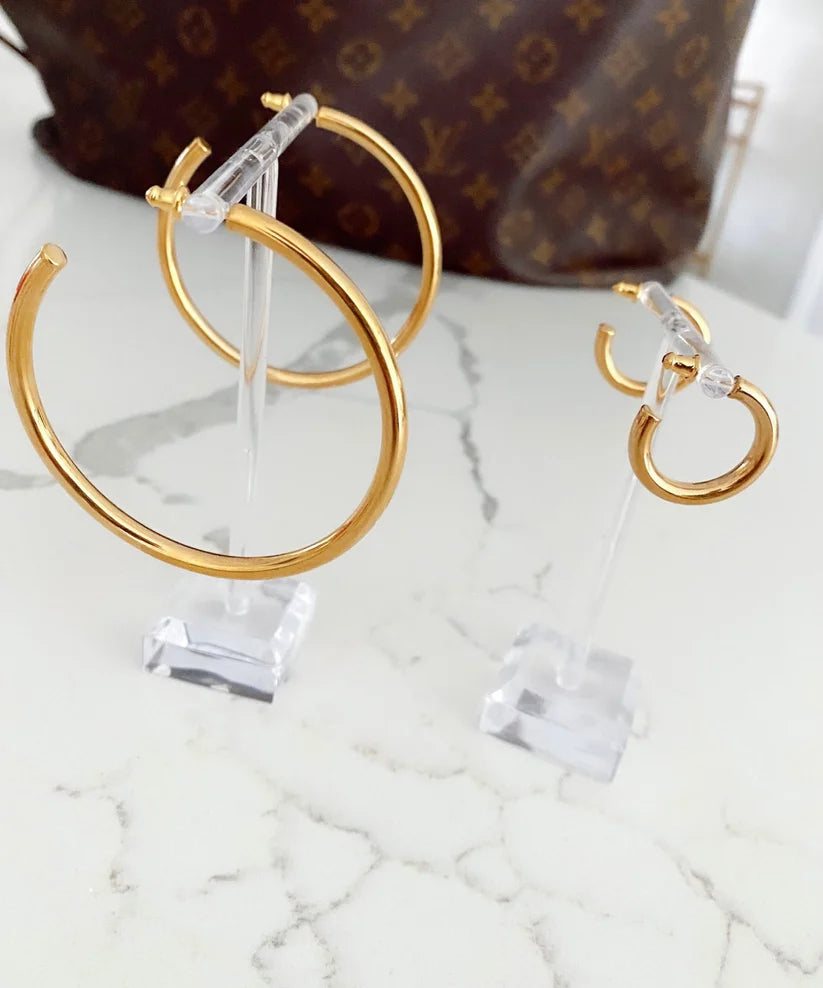 Large Gold Hoops