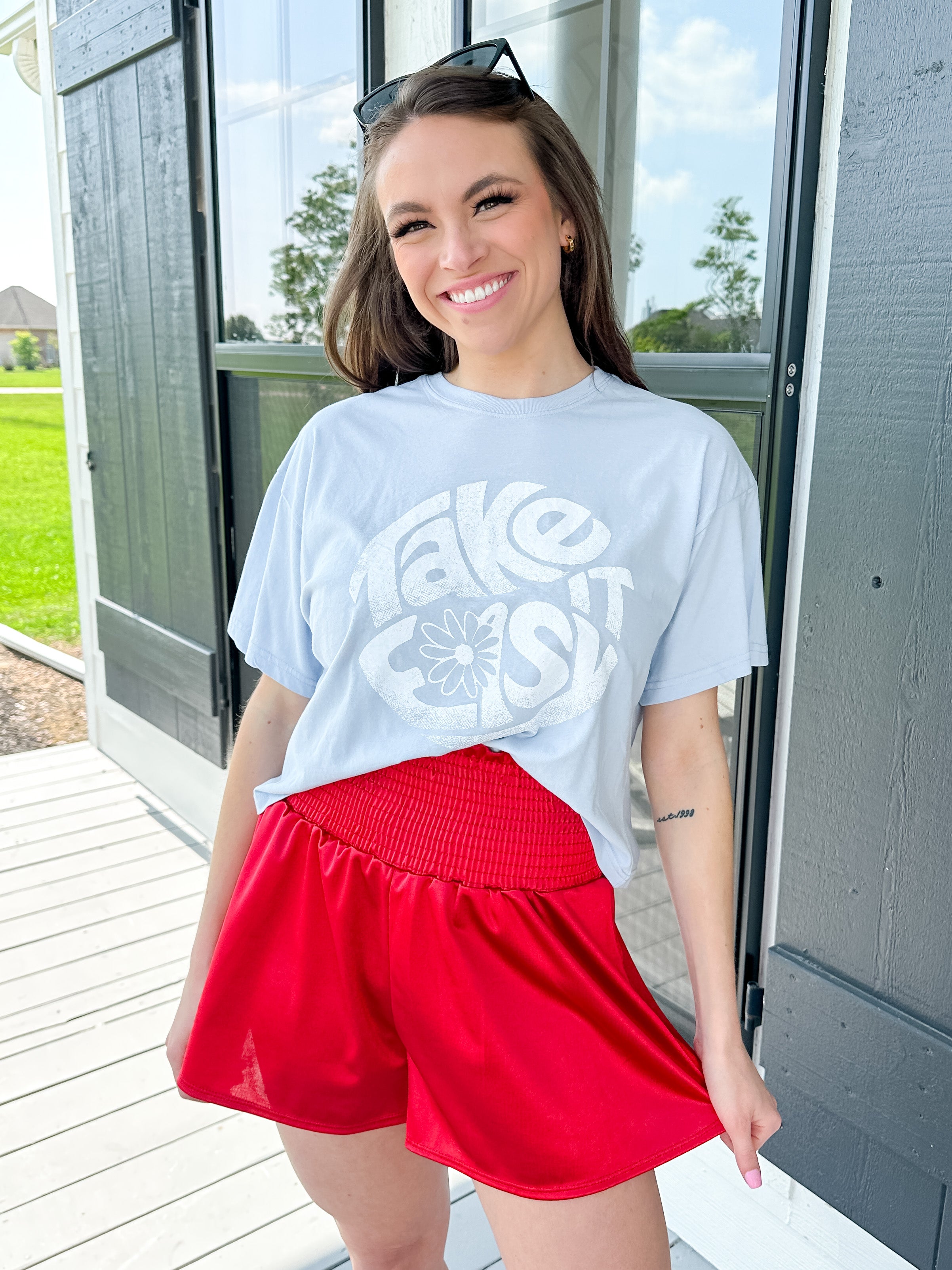Take it Easy Cropped Tee