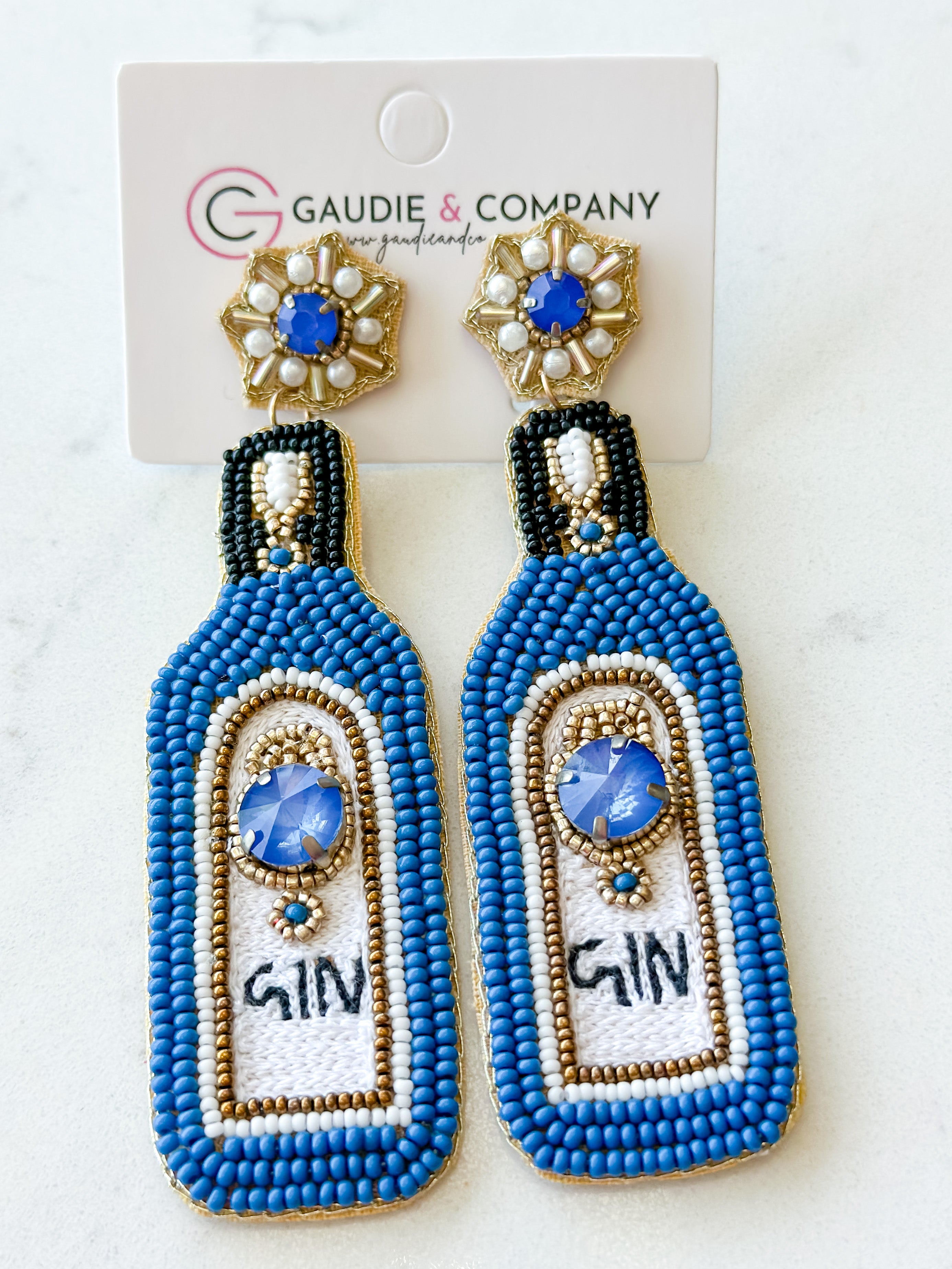 Gin Seed Bead Earrings