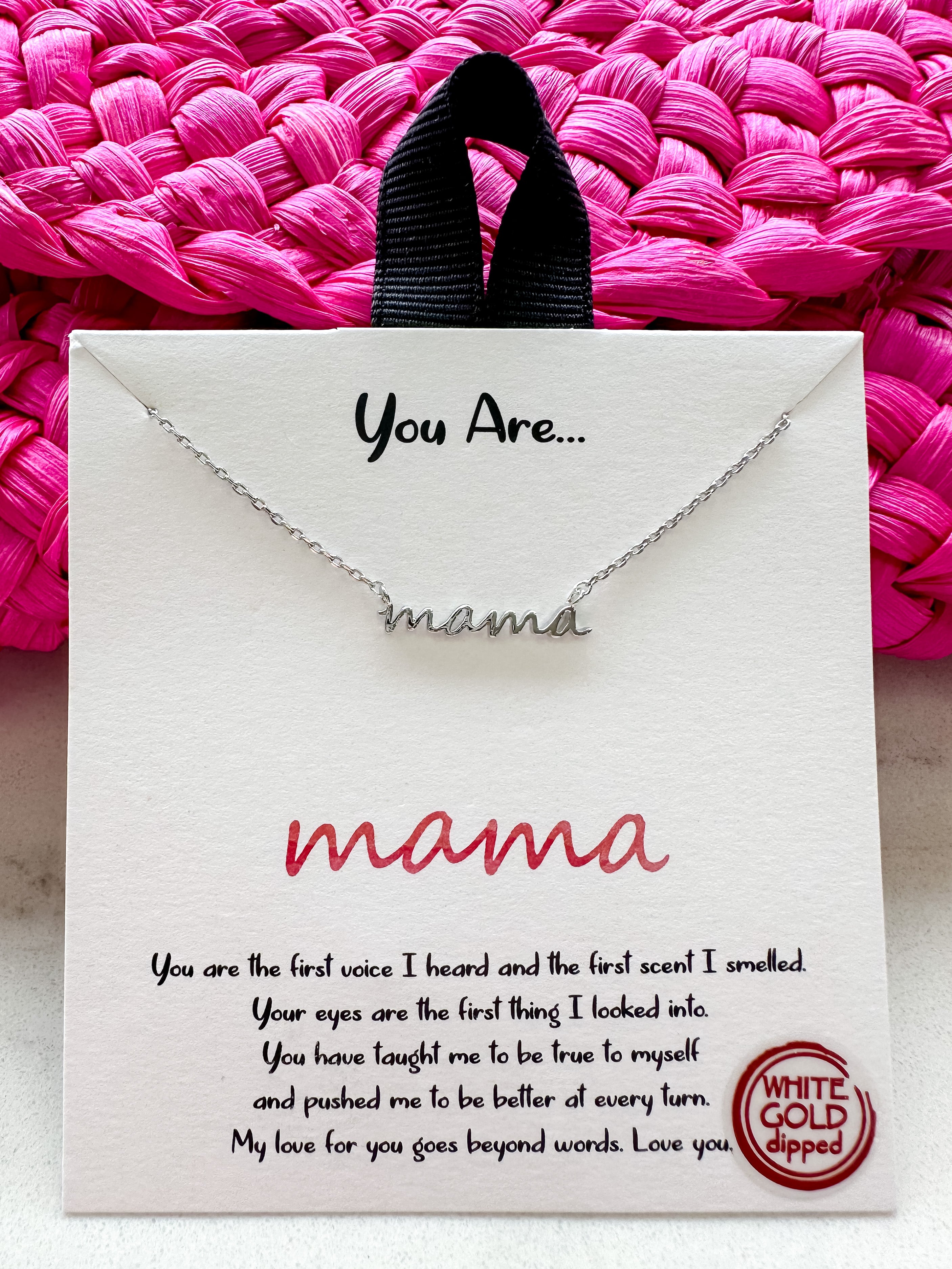 Mama Necklace in Silver
