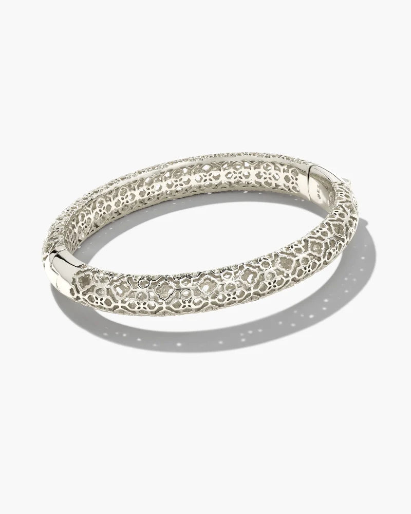 Abbie Bangle Bracelet in Silver S/M