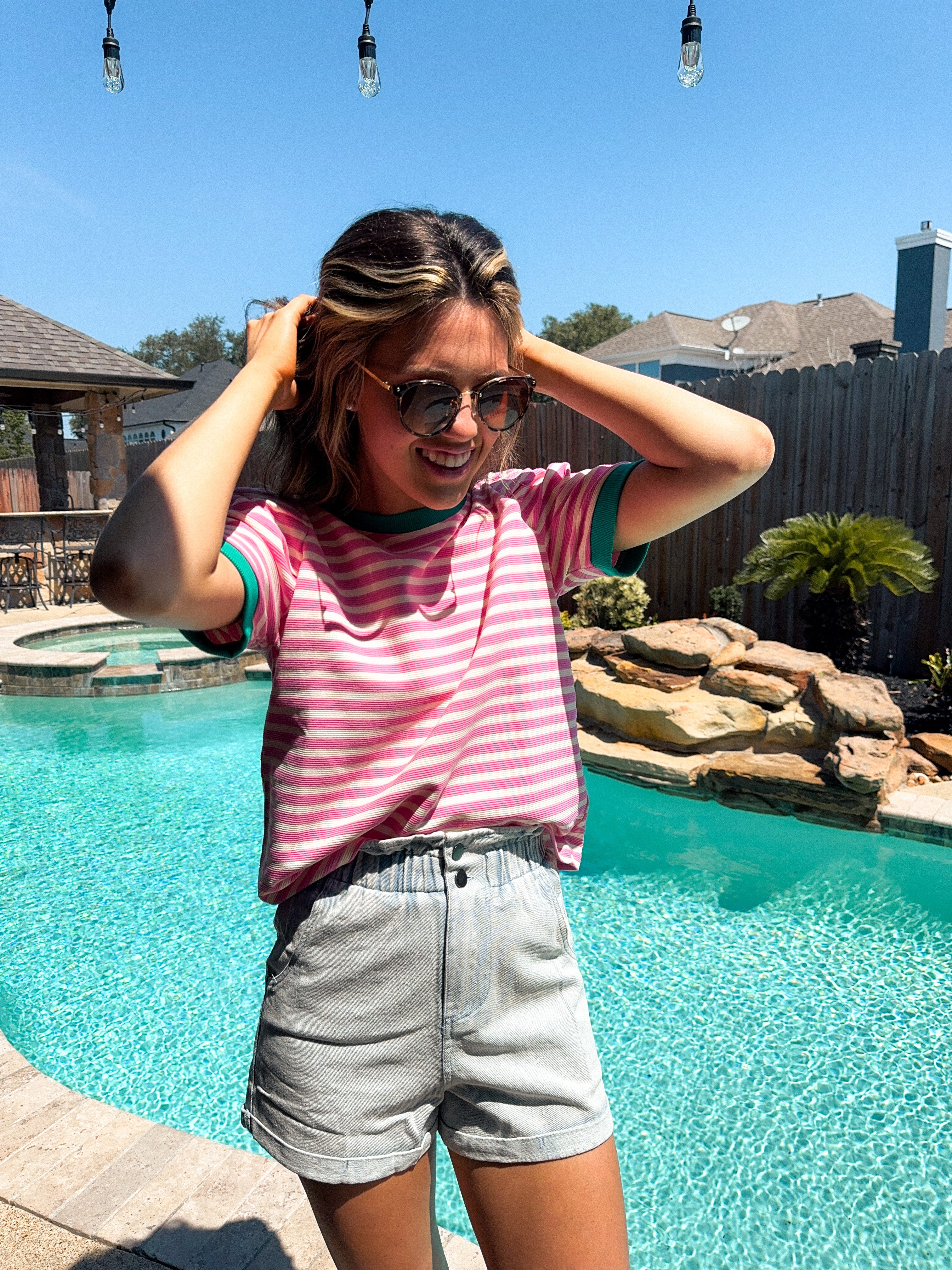 Blue Haze Twill Shorts