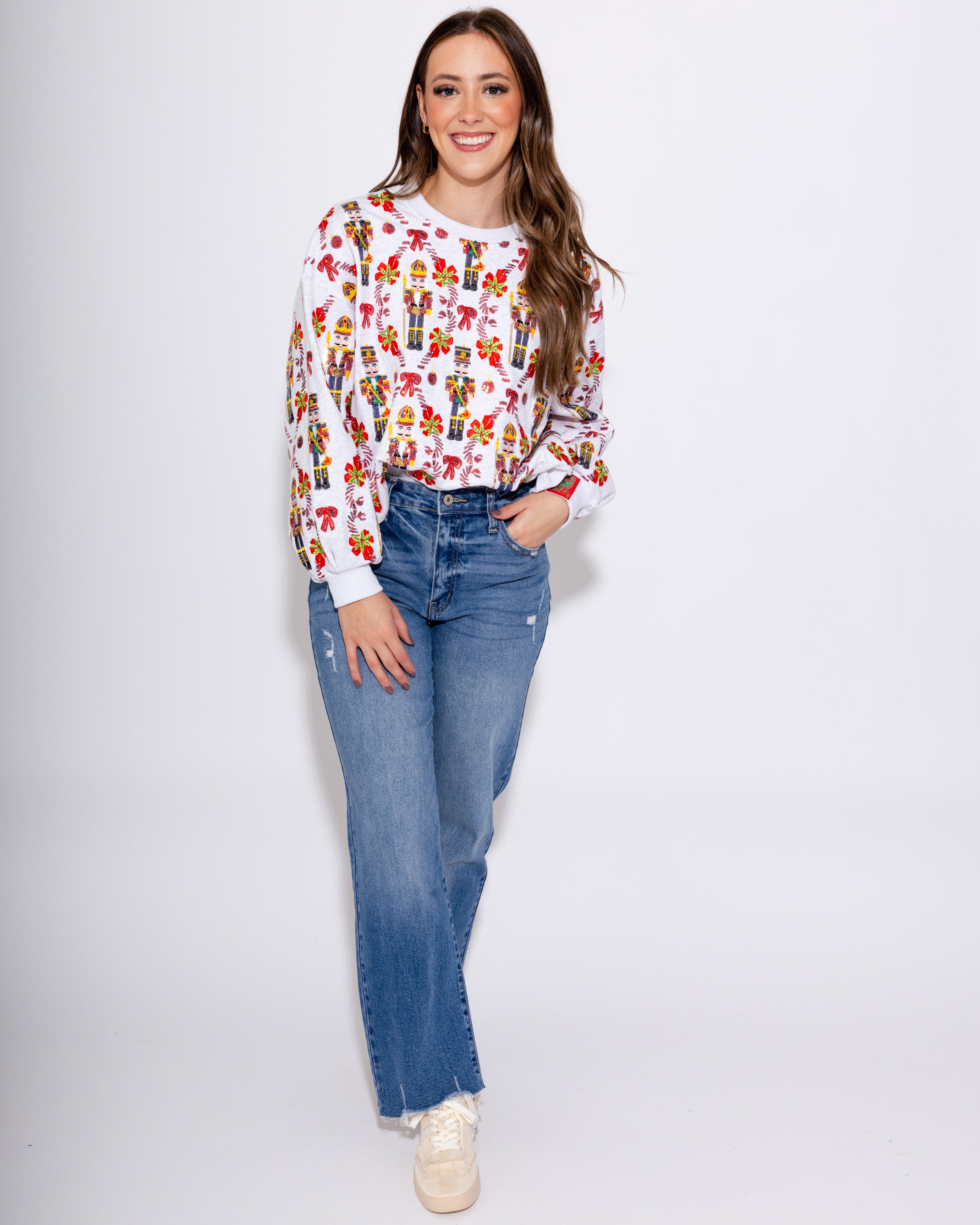 Nutcracker & Candy Cane Sweatshirt