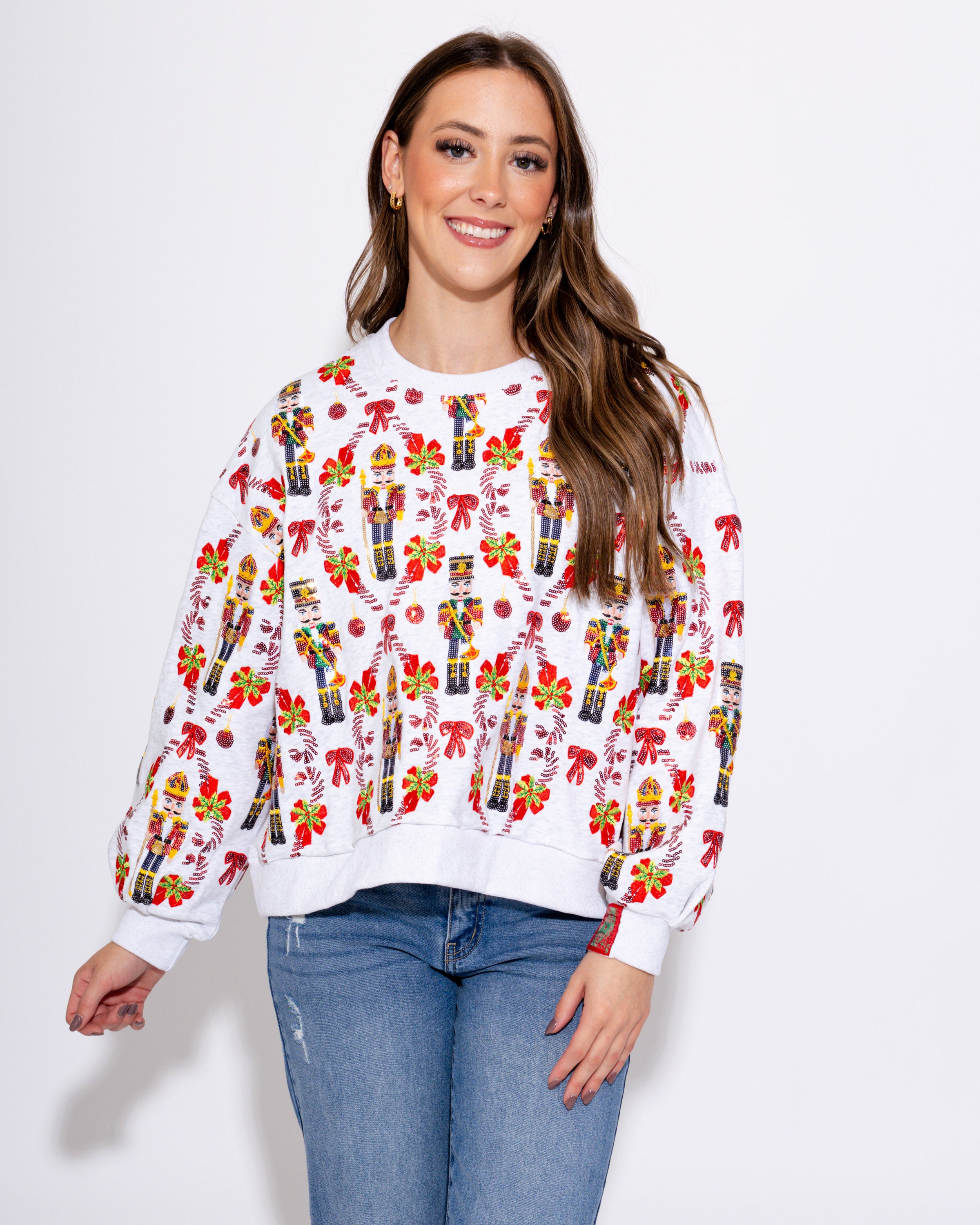 Nutcracker & Candy Cane Sweatshirt