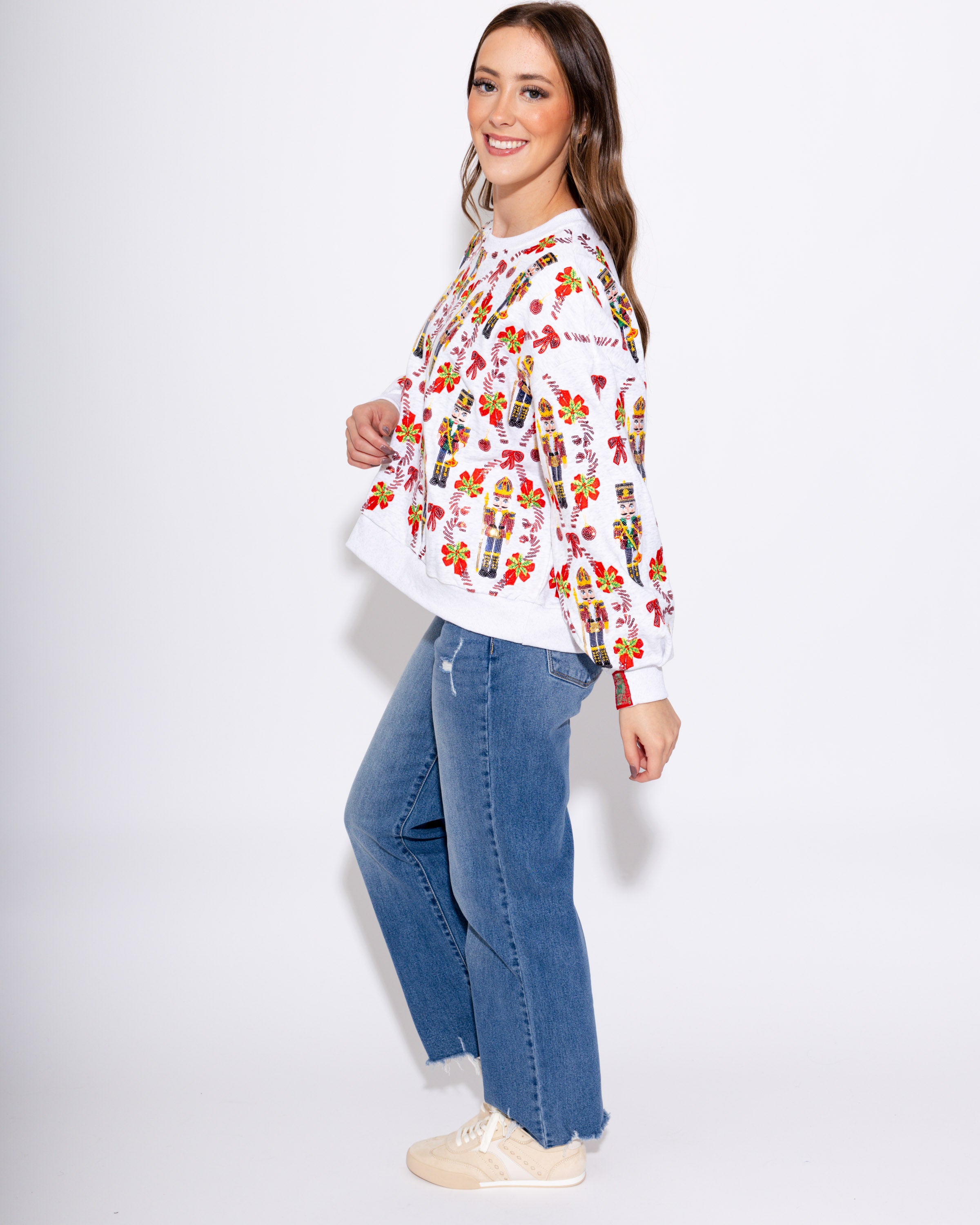 Nutcracker & Candy Cane Sweatshirt