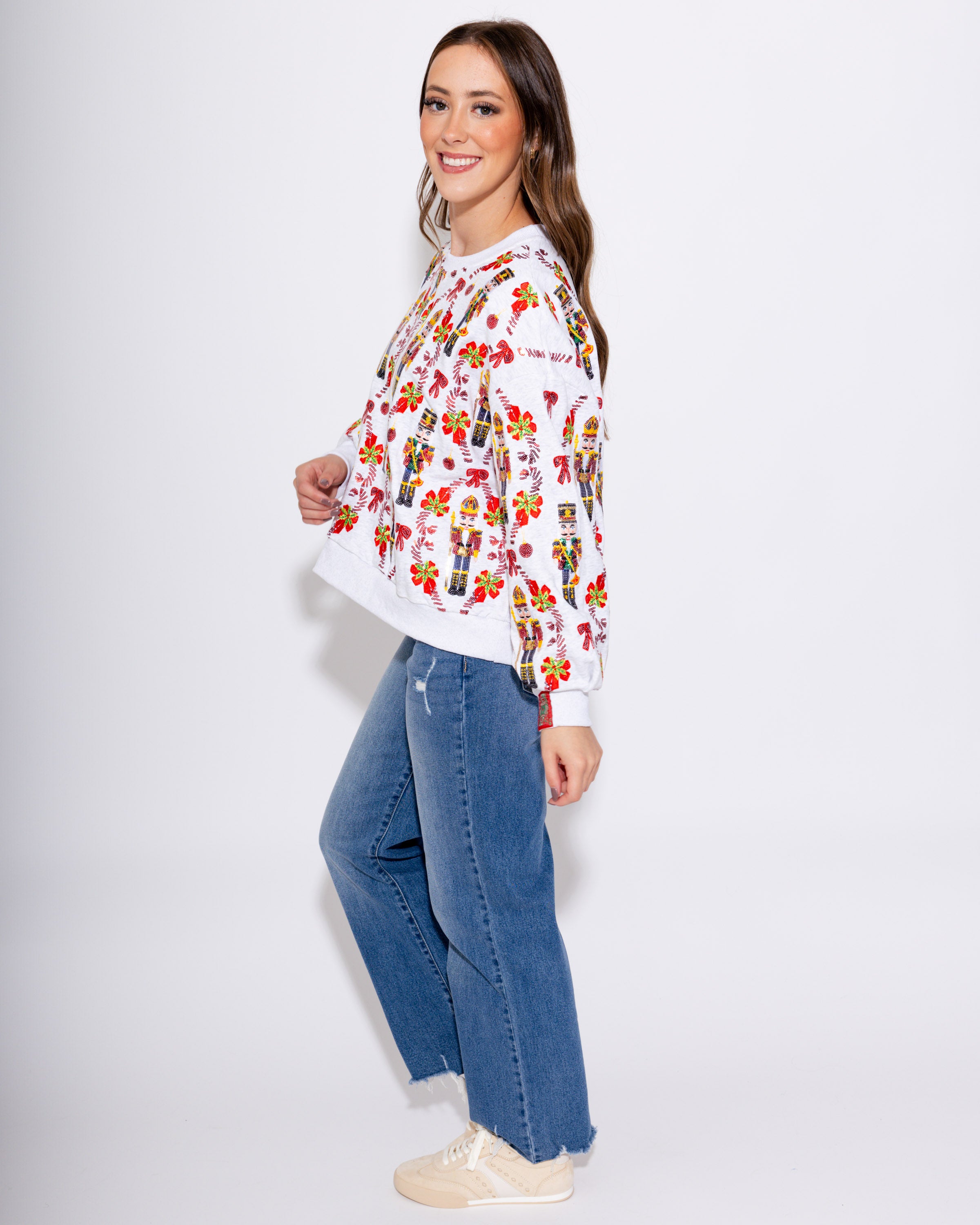 Nutcracker & Candy Cane Sweatshirt