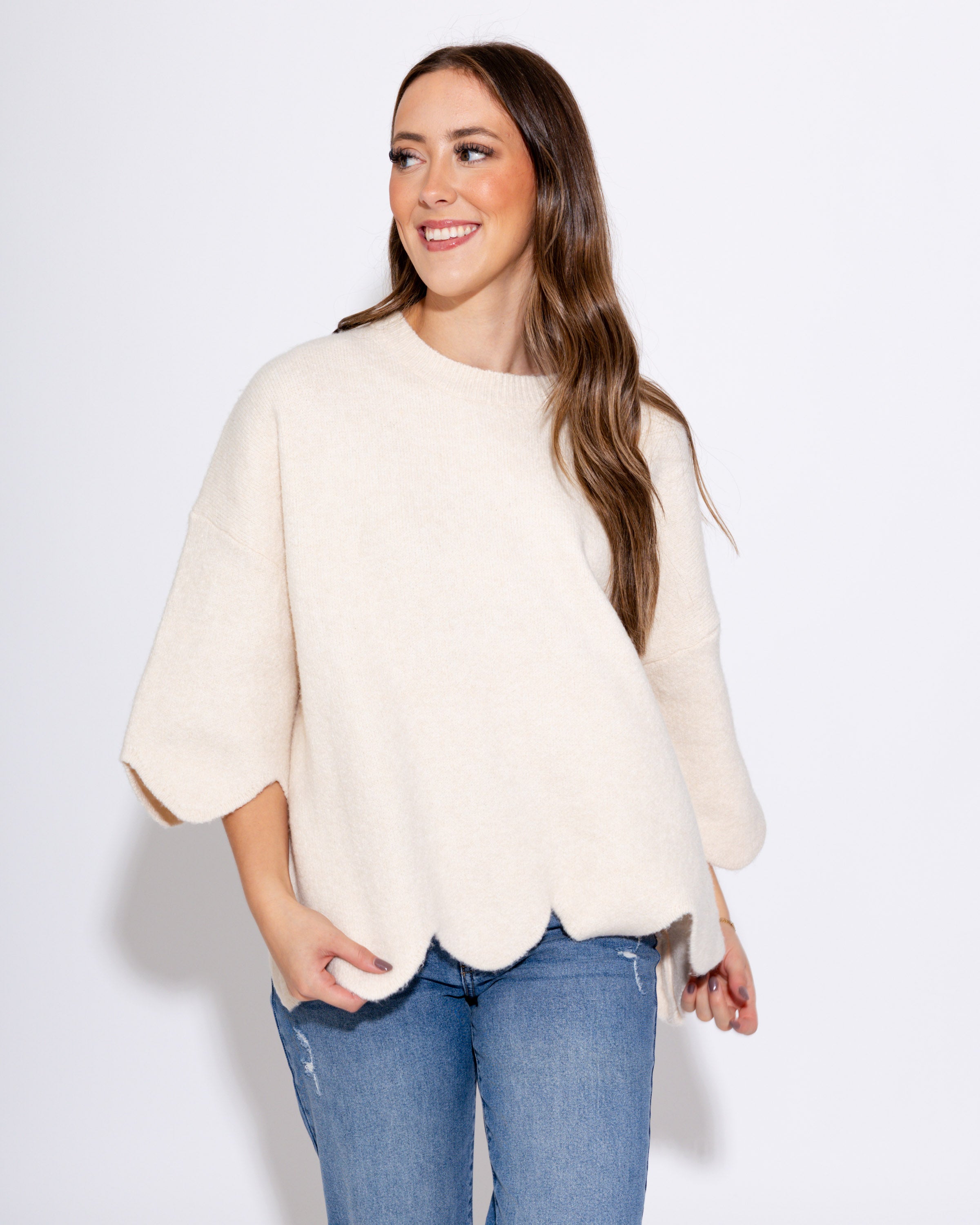 Cozy Chic Scallop Top