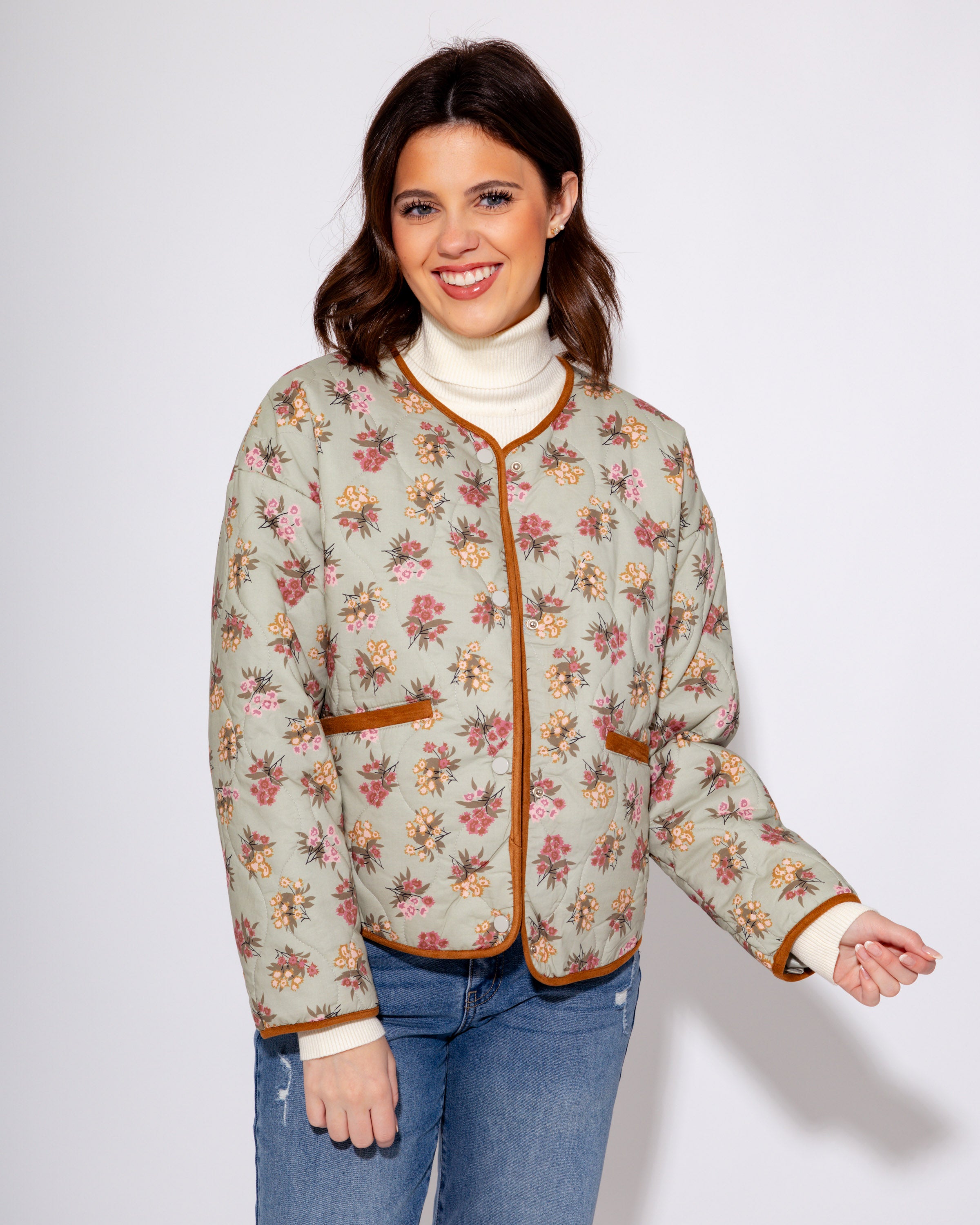 Floral Quilted Jacket