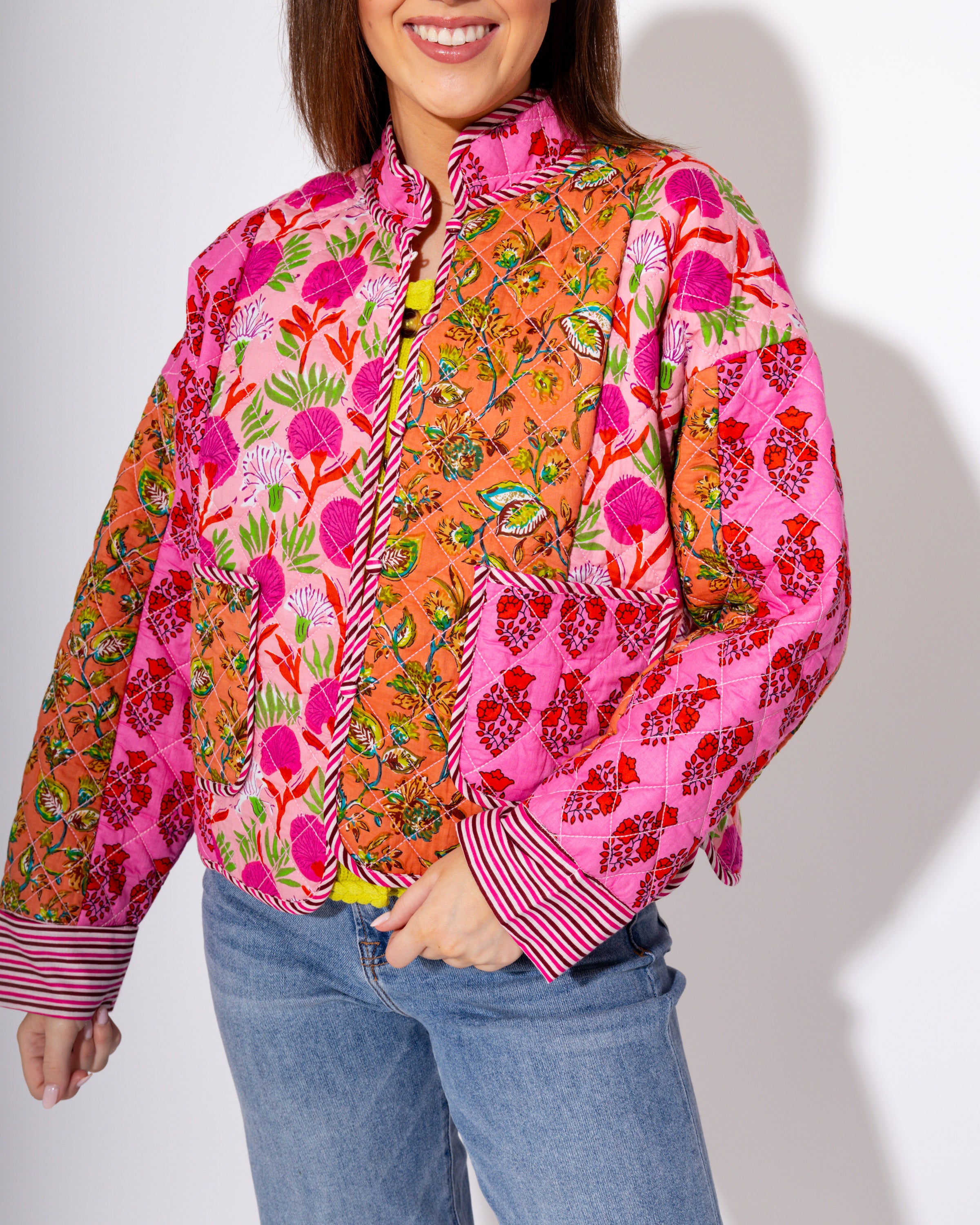 The Petal Patchwork Quilted Jacket