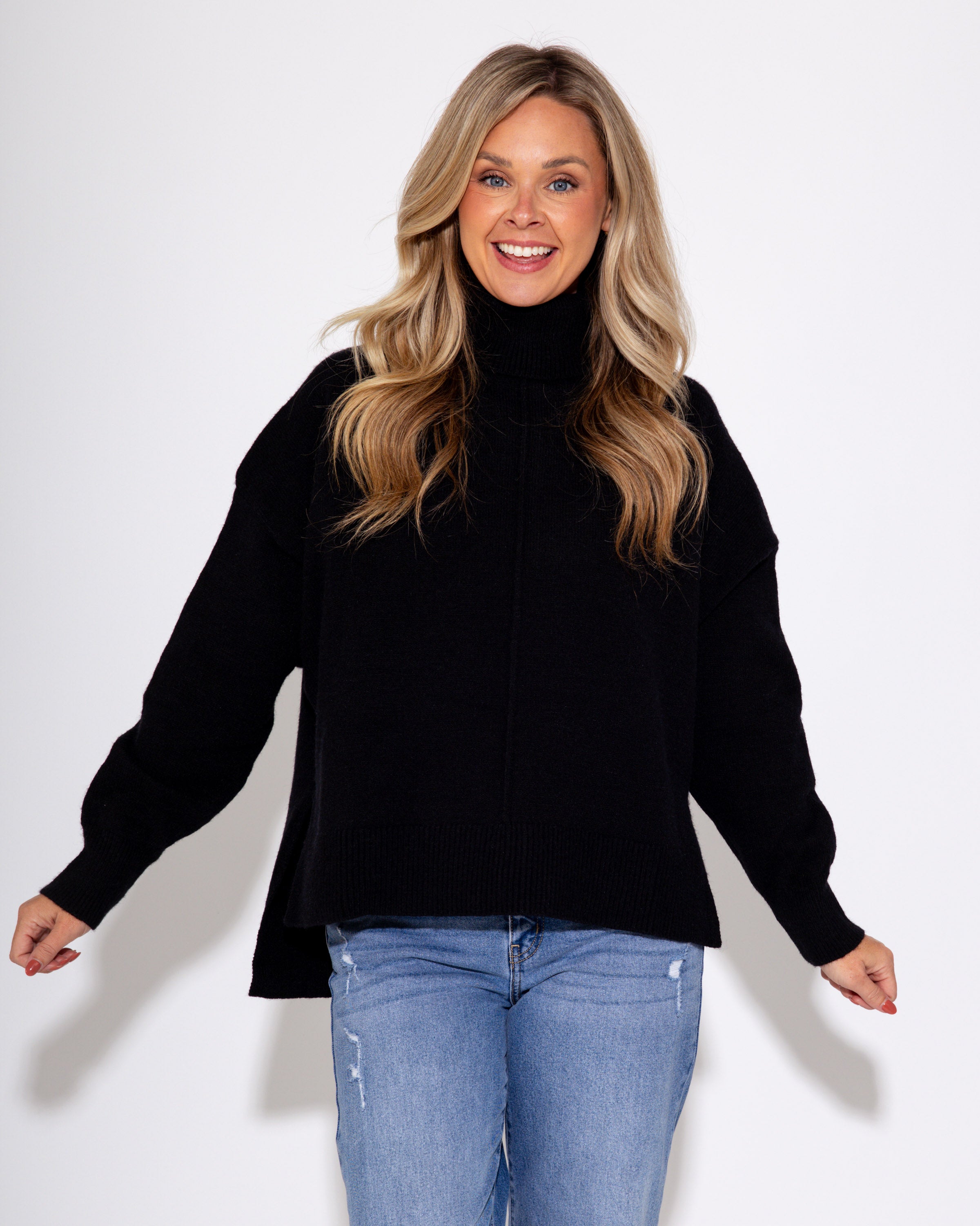 Black Turtle Neck Sweater