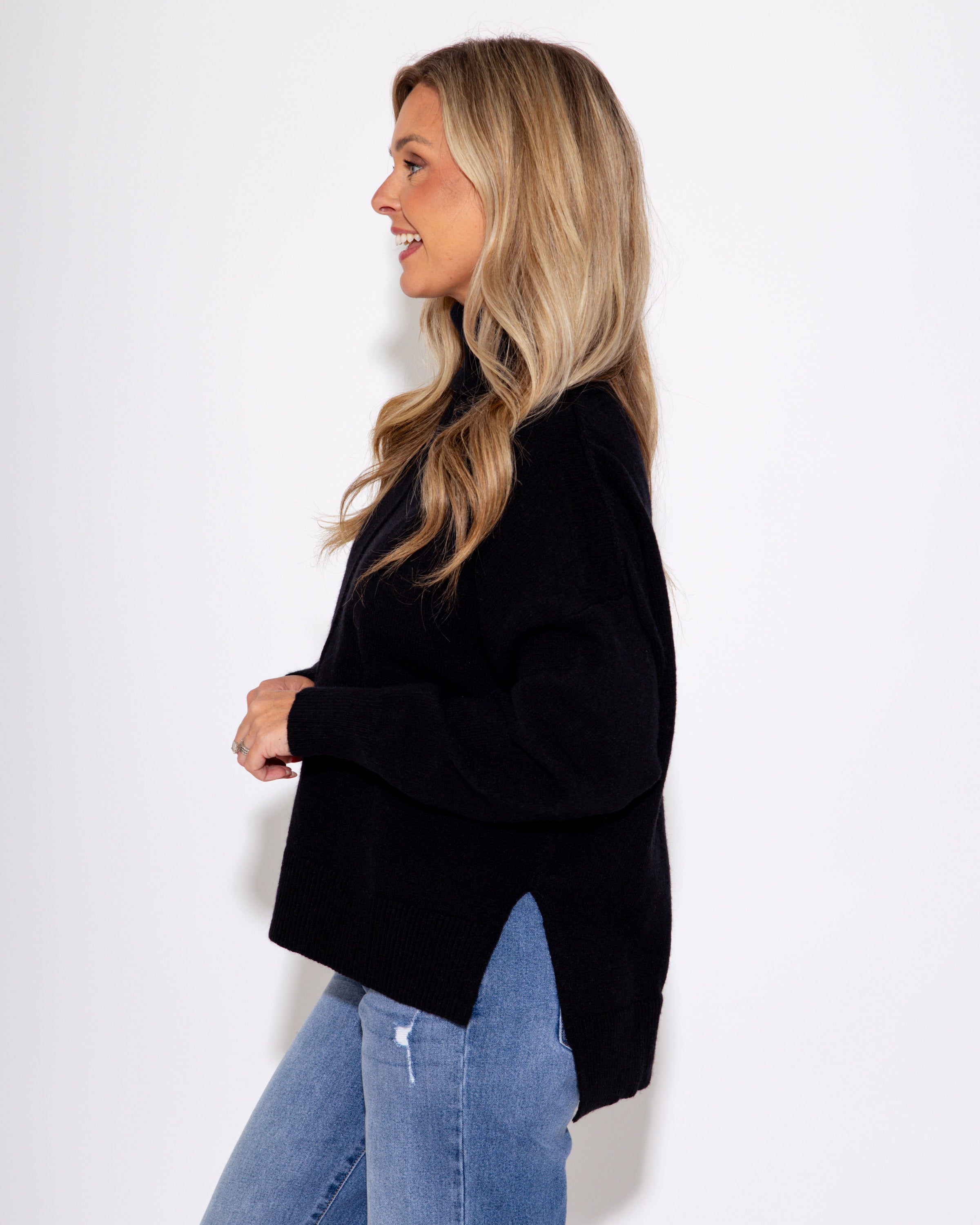 Black Turtle Neck Sweater