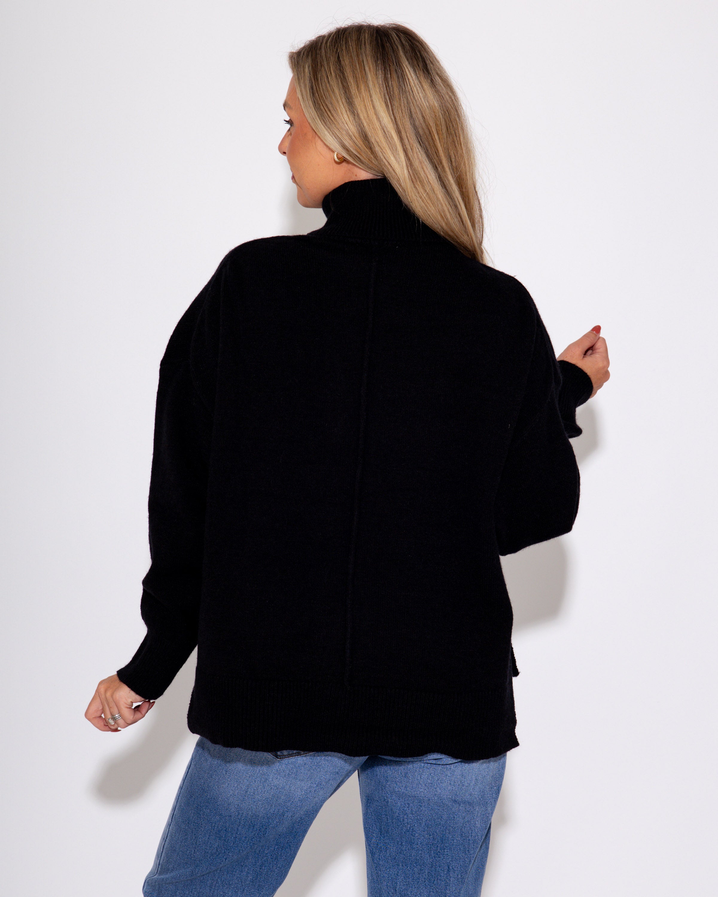Black Turtle Neck Sweater