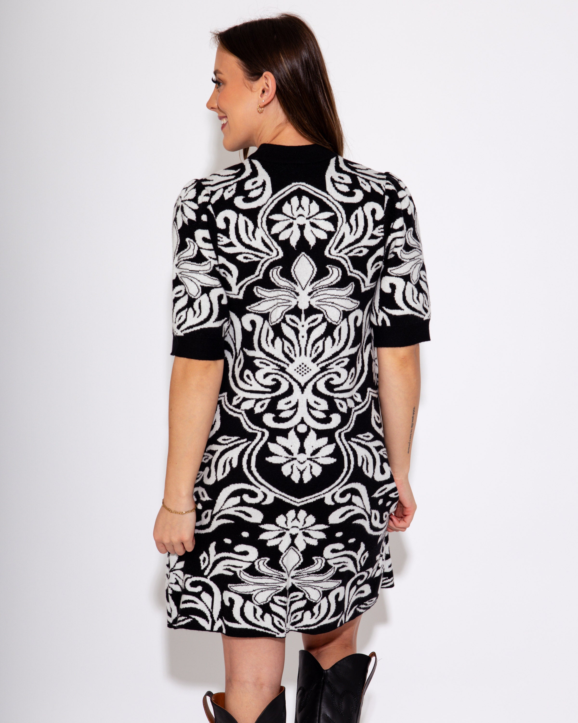 Monochrome Muse Dress
