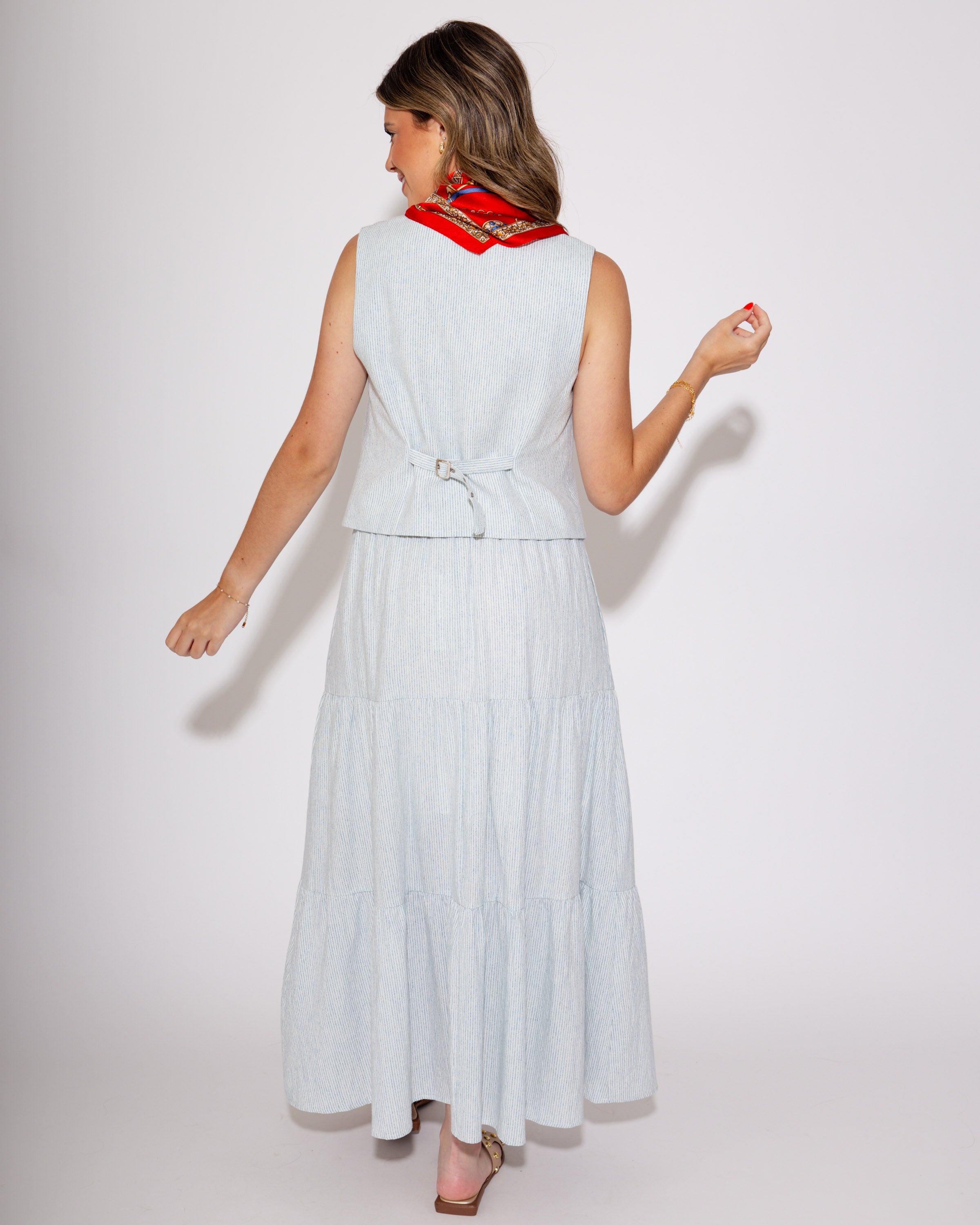 Blue Sharp Lines Two Piece Set