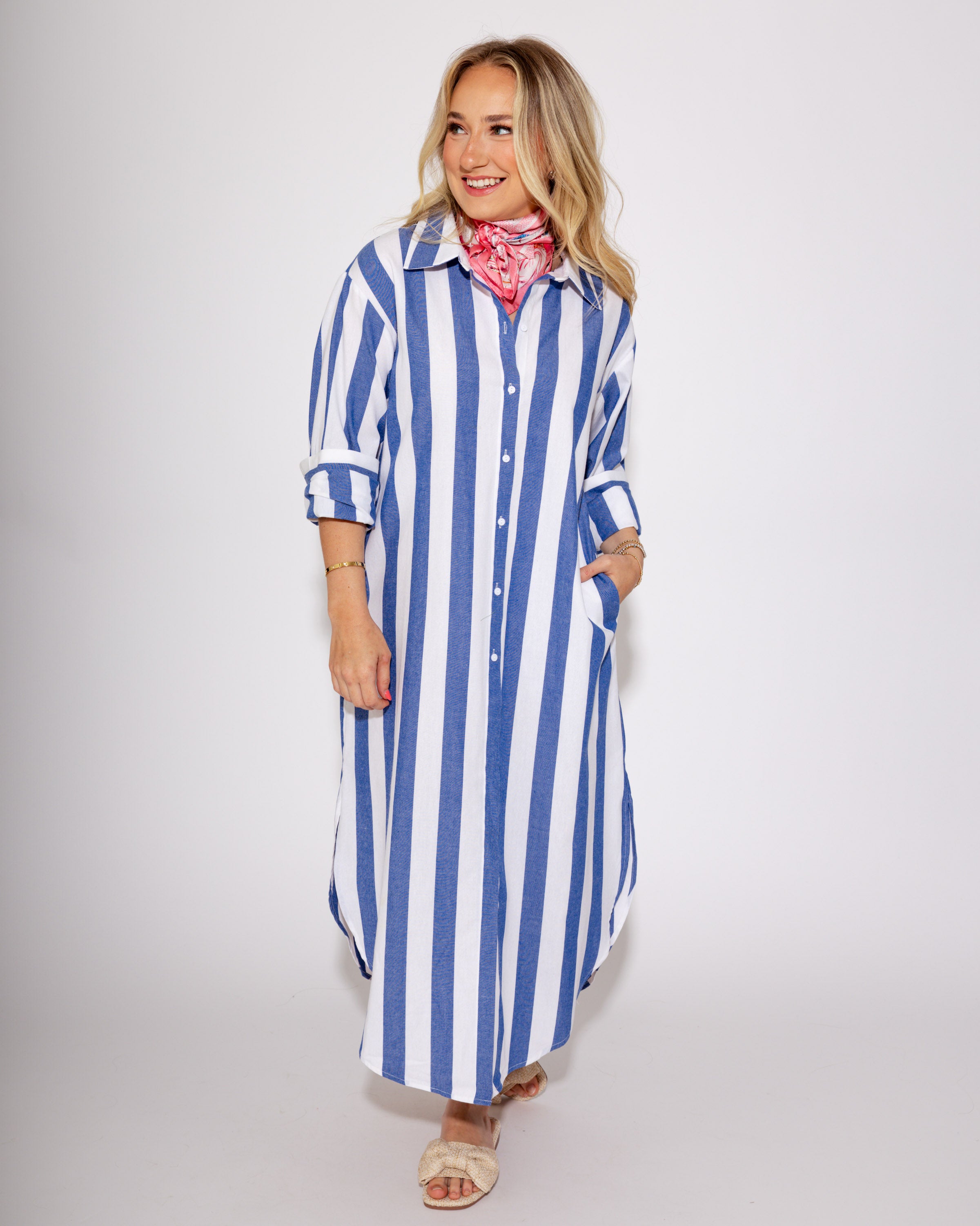 The Coastal Stroll Midi Dress