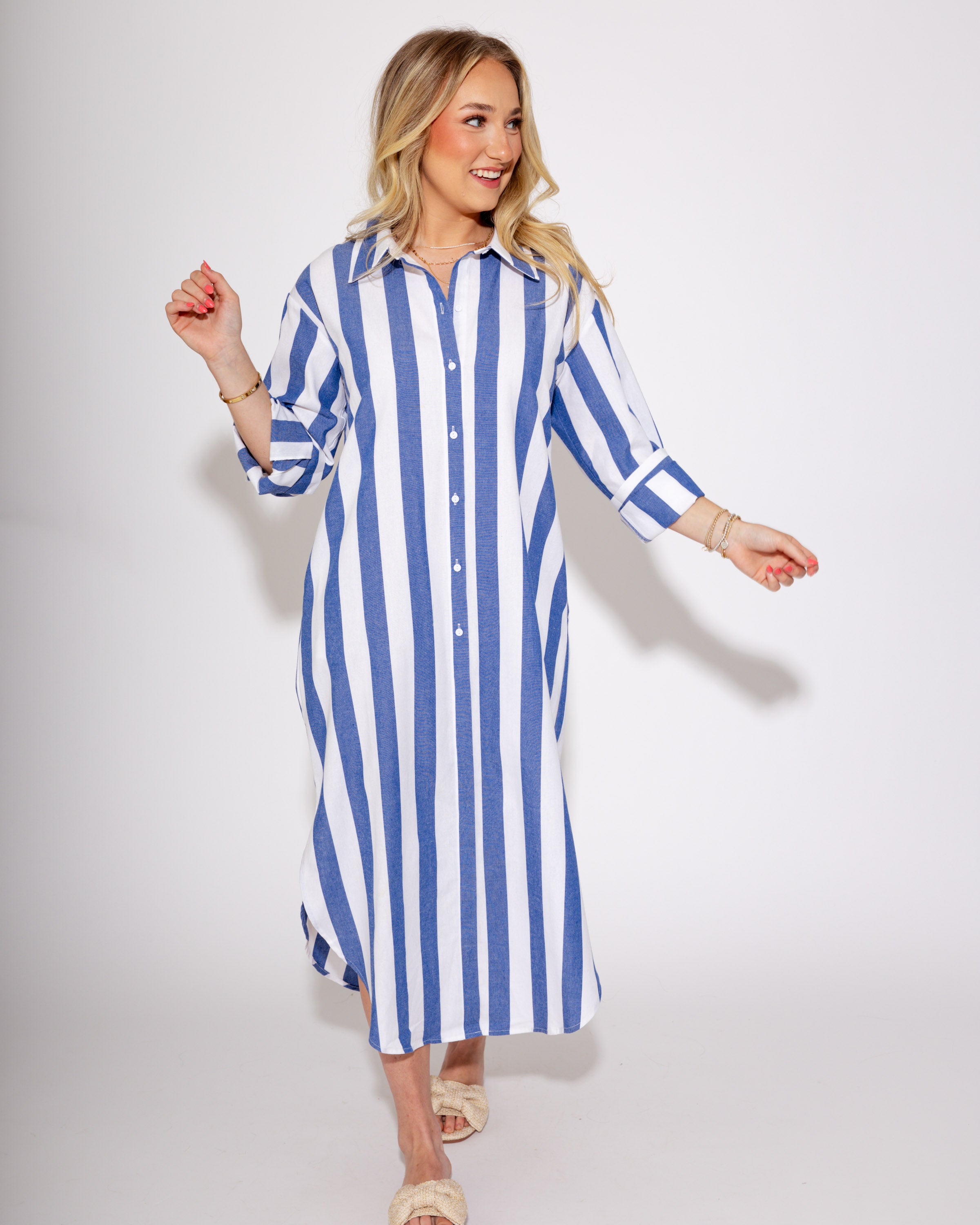 The Coastal Stroll Midi Dress