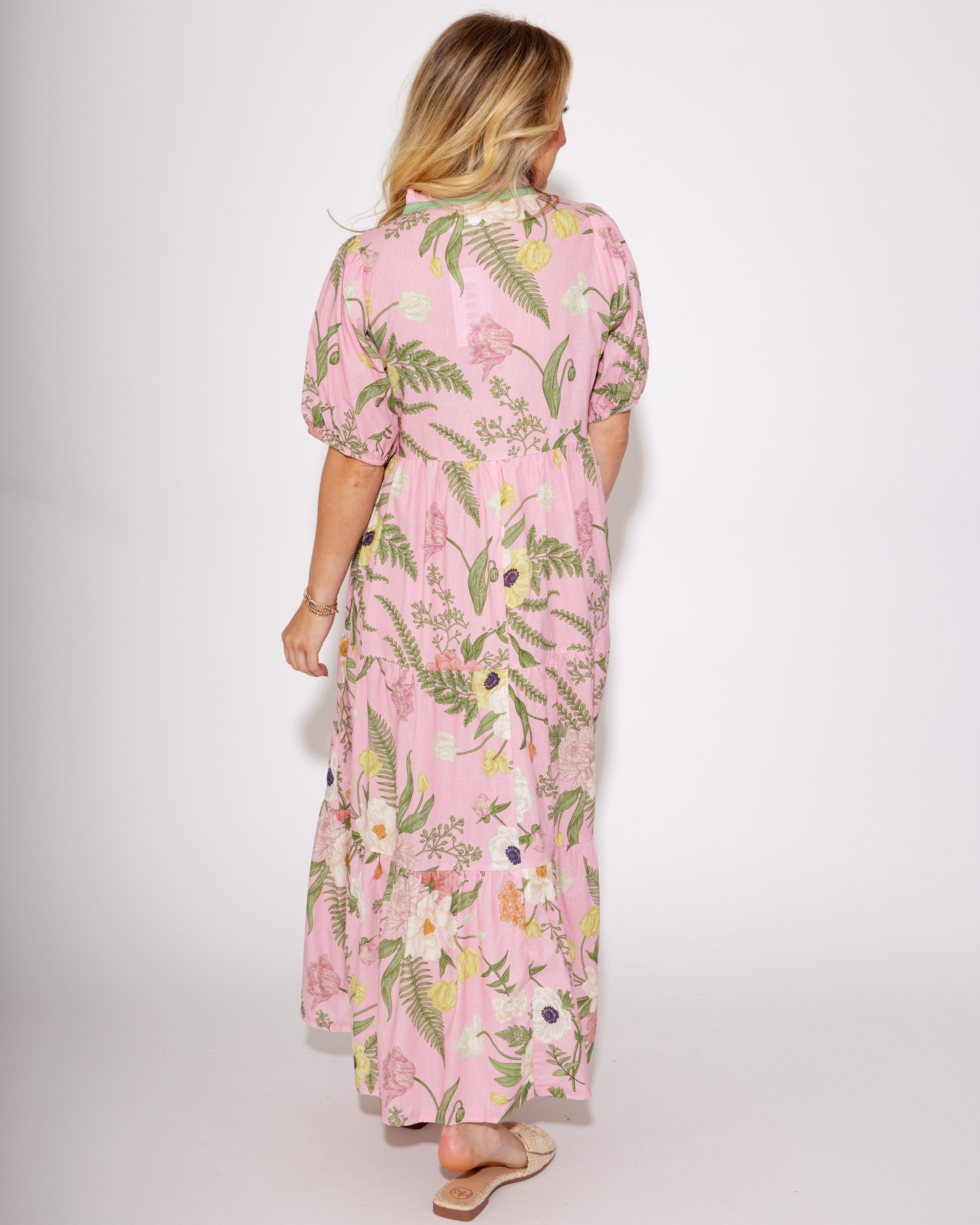 Blushing Bloom Midi Dress