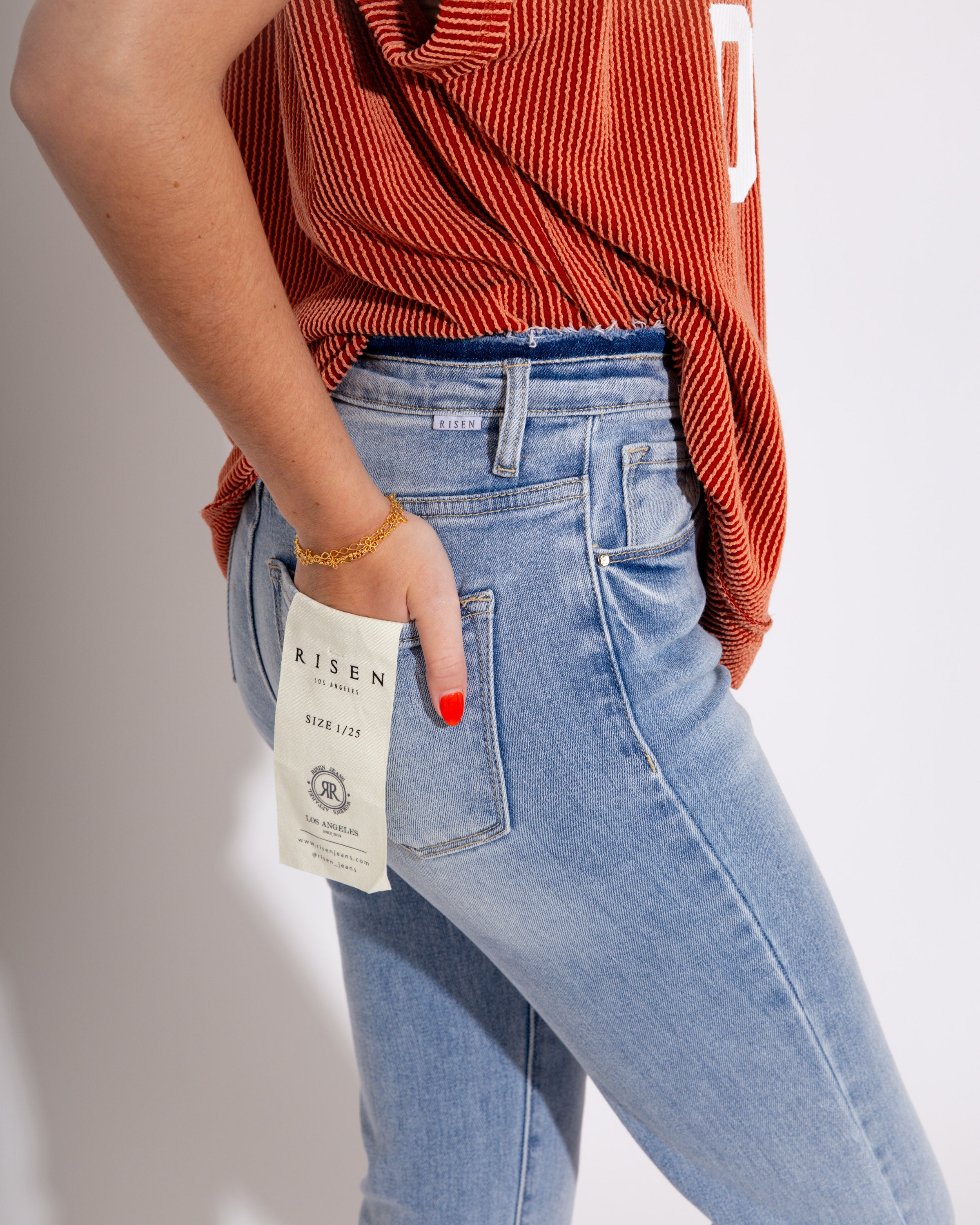 The Chic High Rise Crop Flare Jeans