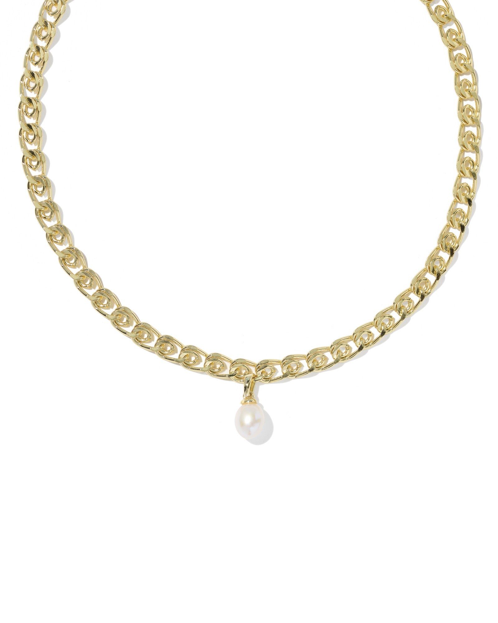 Oakland Pearl Chain Necklace Gold Freshwater Cultured Pearl