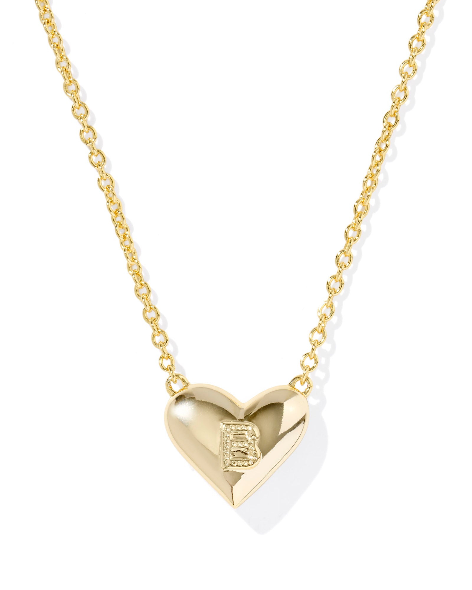 Heart Letter B Pndnt. Necklace Gold Ivory MOP