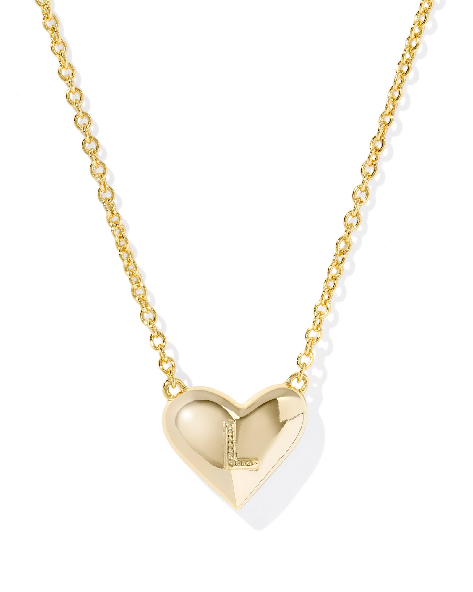 Heart Letter L Pndnt. Necklace Gold Ivory MOP