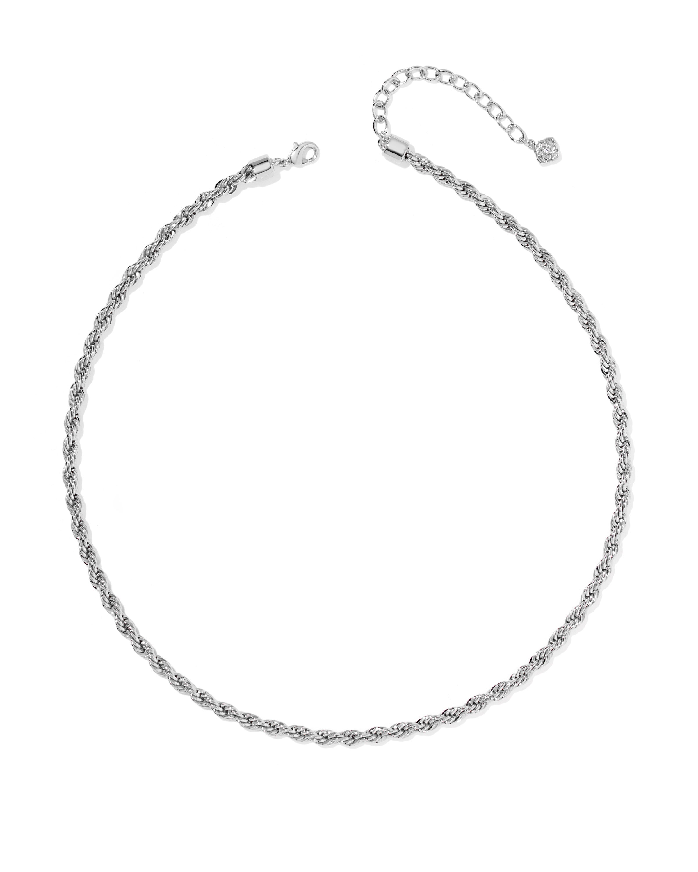 Isabelle Chain Necklace in Silver Metal