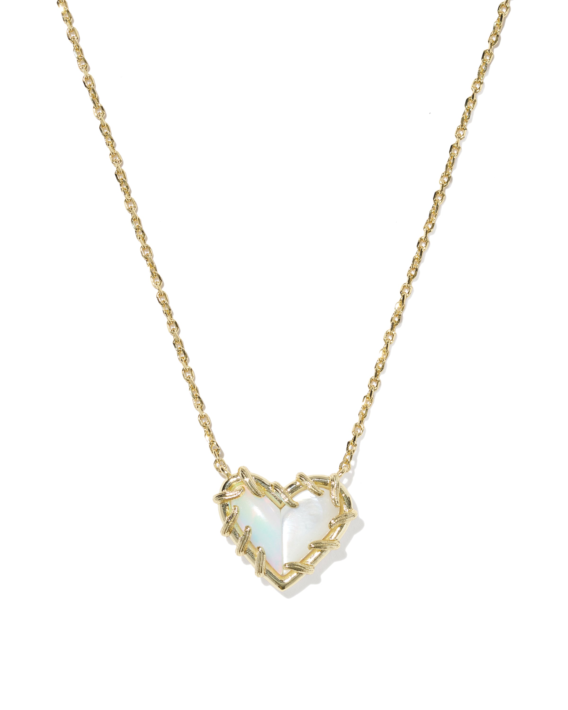 Dolly Parton Patchwork Ari Necklace Gold White Mix
