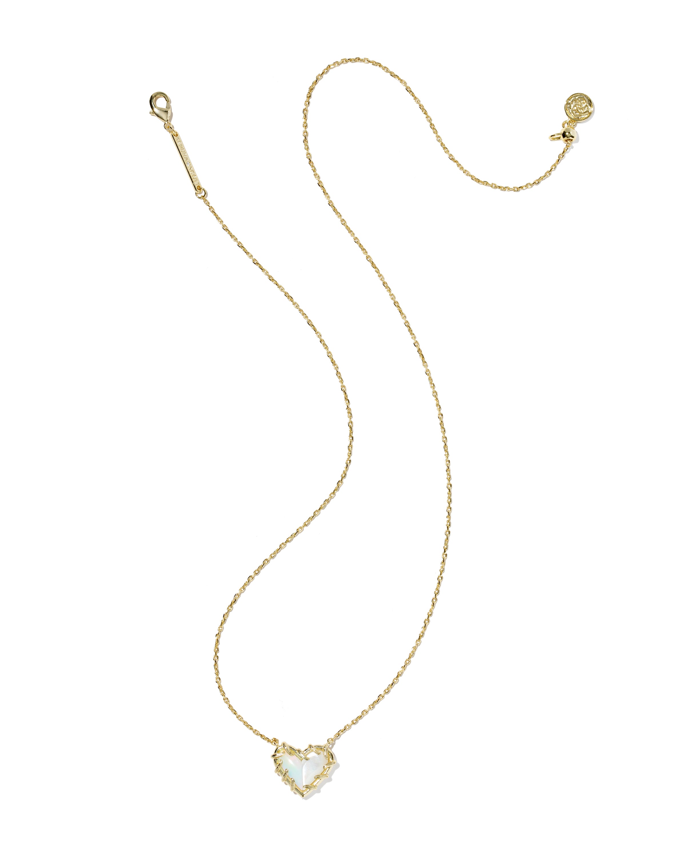 Dolly Parton Patchwork Ari Necklace Gold White Mix