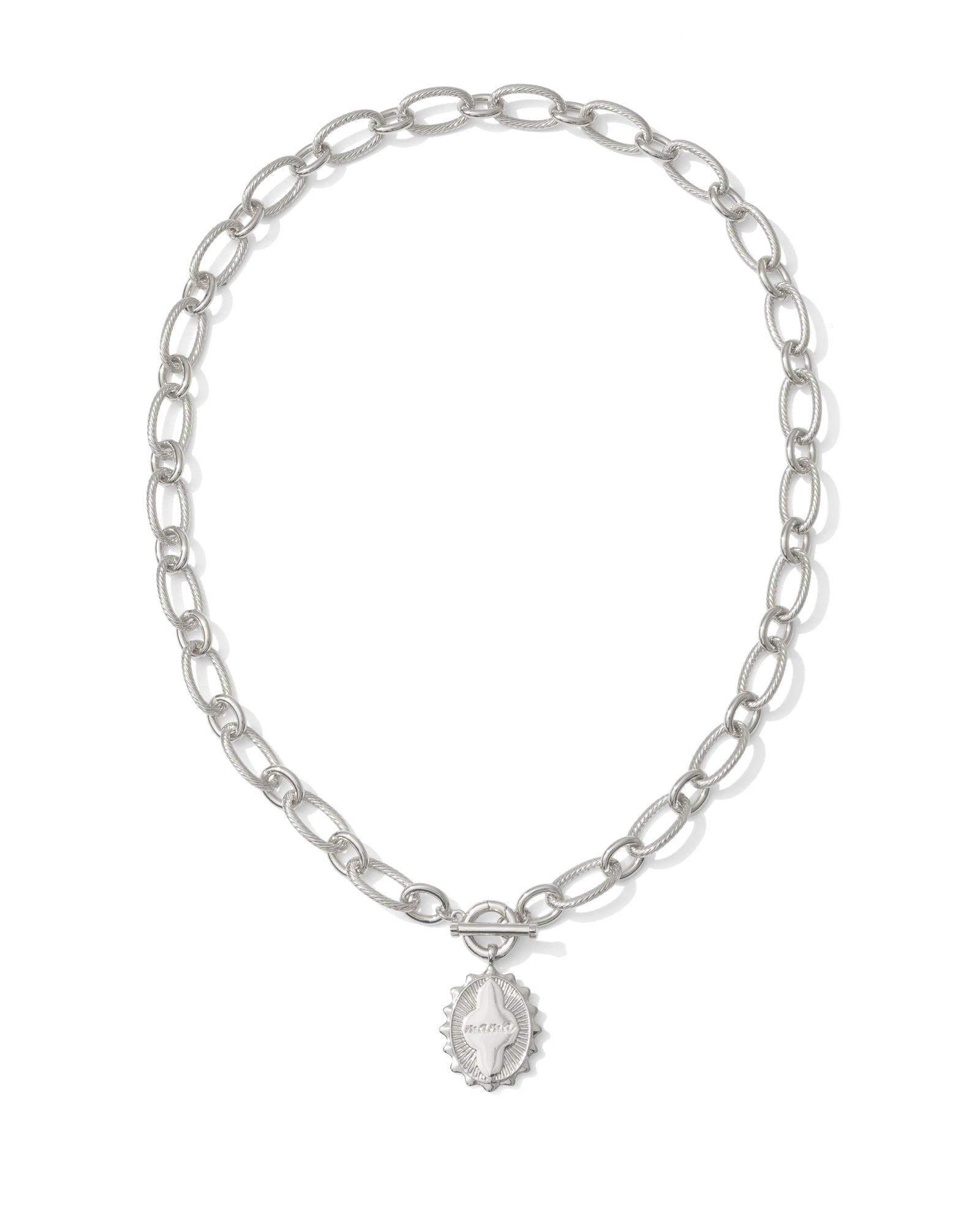 Mama Link Chain Necklace in Silver