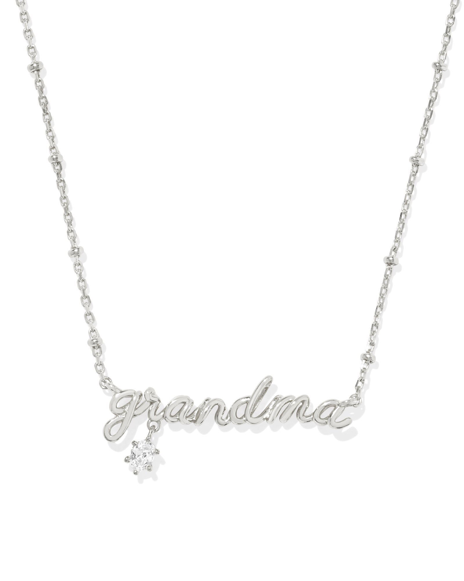 Grandma Pendant Necklace in Silver
