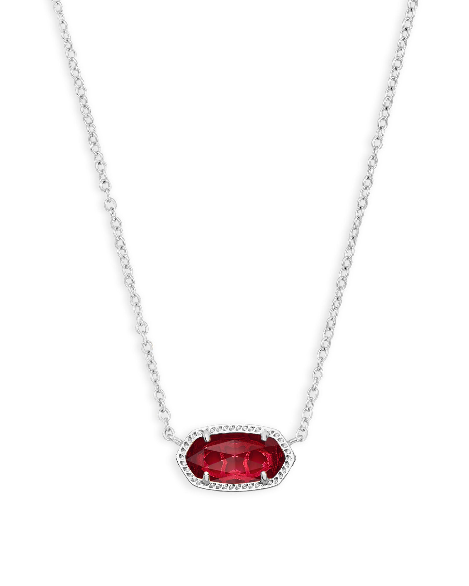 Elisa Signature Pendant in Rhodium