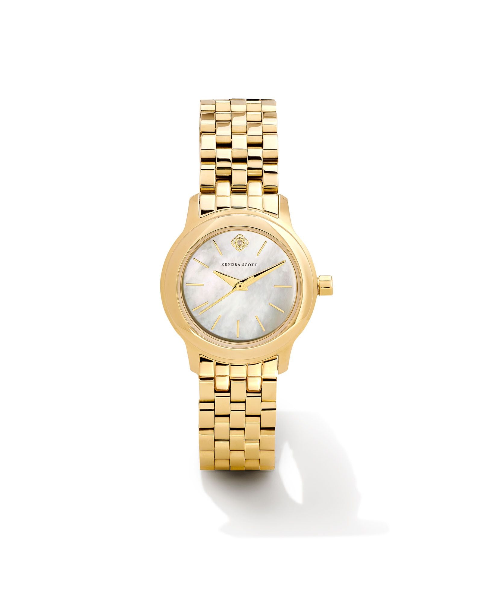 Alex 28mm Watch in Gold Tone Ivory Mother of Pearl